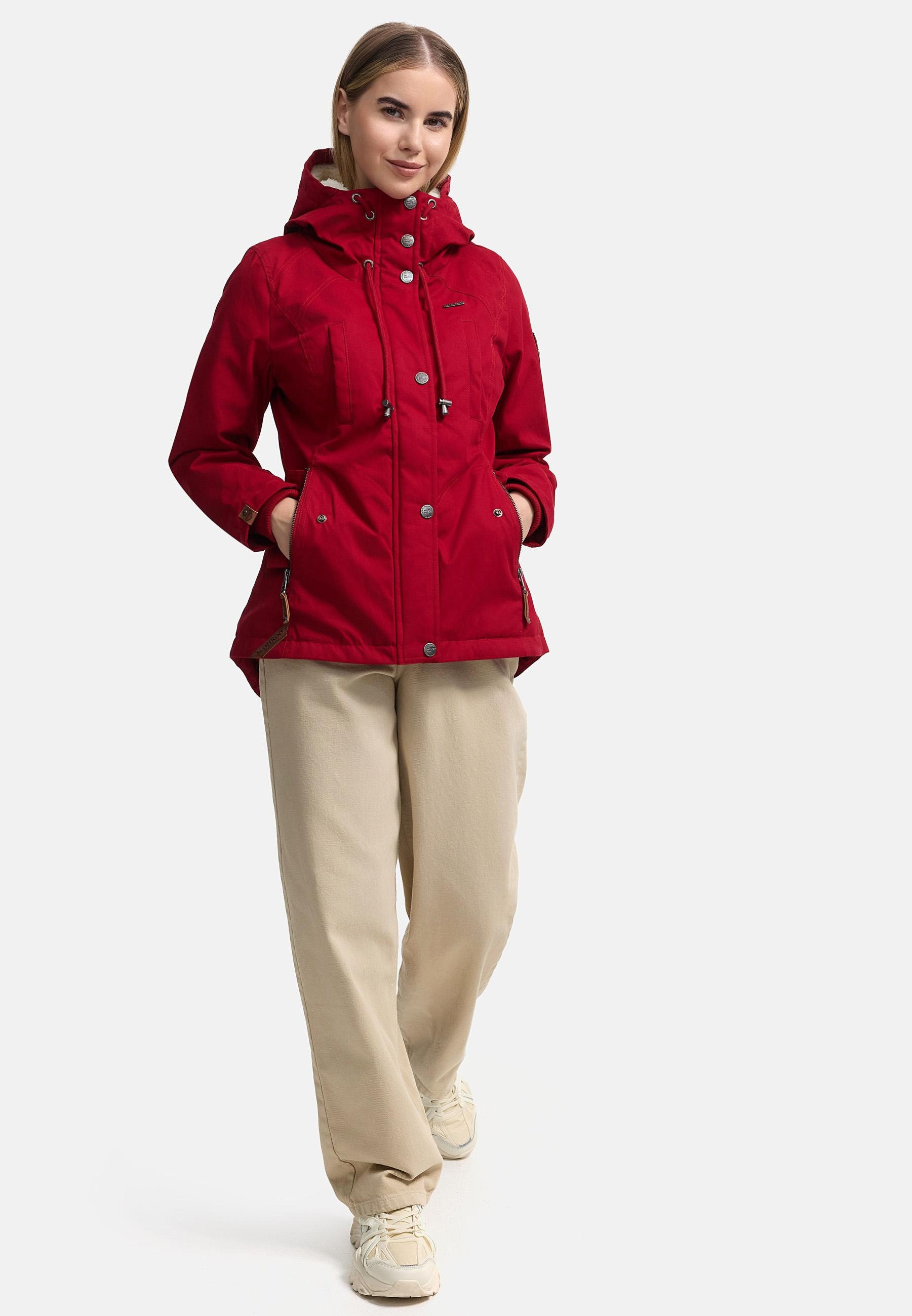 Marikoo Winterjacke »Bikoo«, mit Kapuze, sportliche Damen Outdoor Baumwolljacke mit Kapuze
