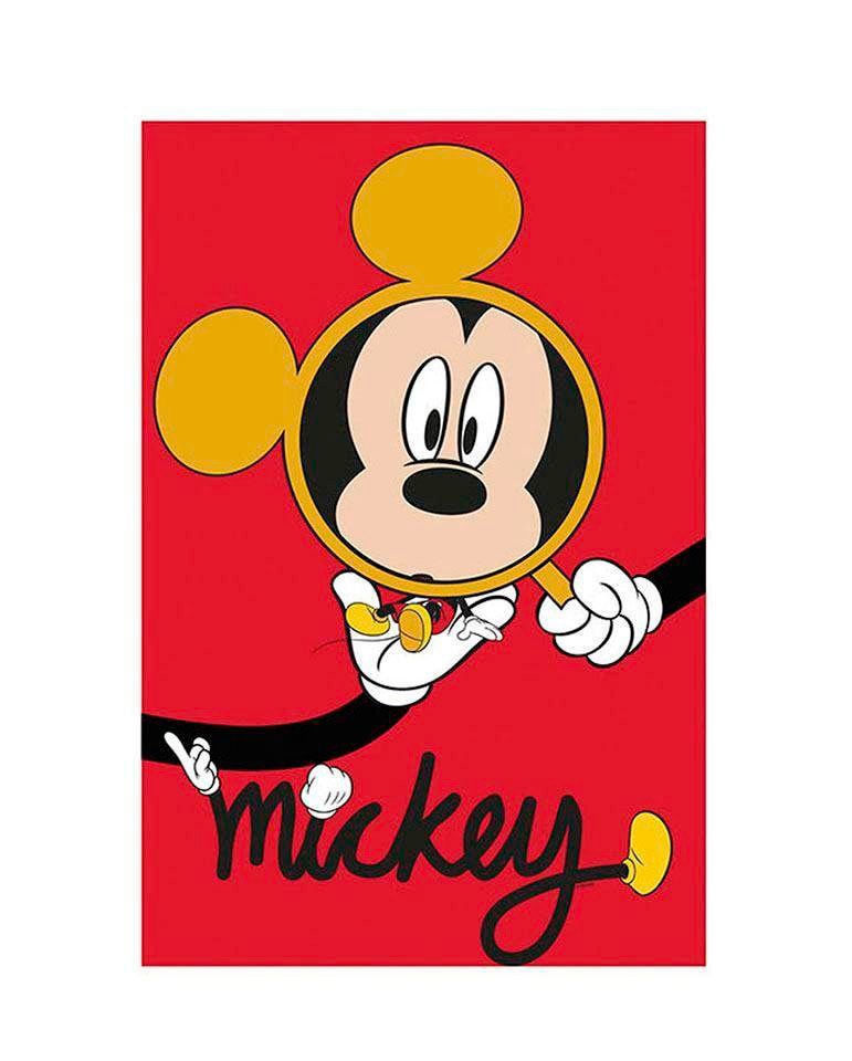 Komar Poster "Mickey Mouse Magnifying Glass", Disney, (1 St.), Kinderzimmer, Schlafzimmer, Wohnzimmer