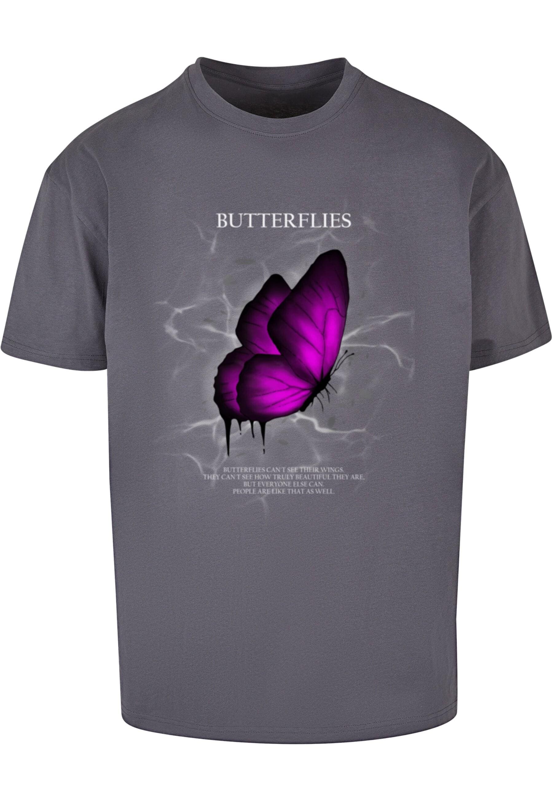 Merchcode T-Shirt "Merchcode Herren Butterflies Heavy Oversized Tee" günstig online kaufen