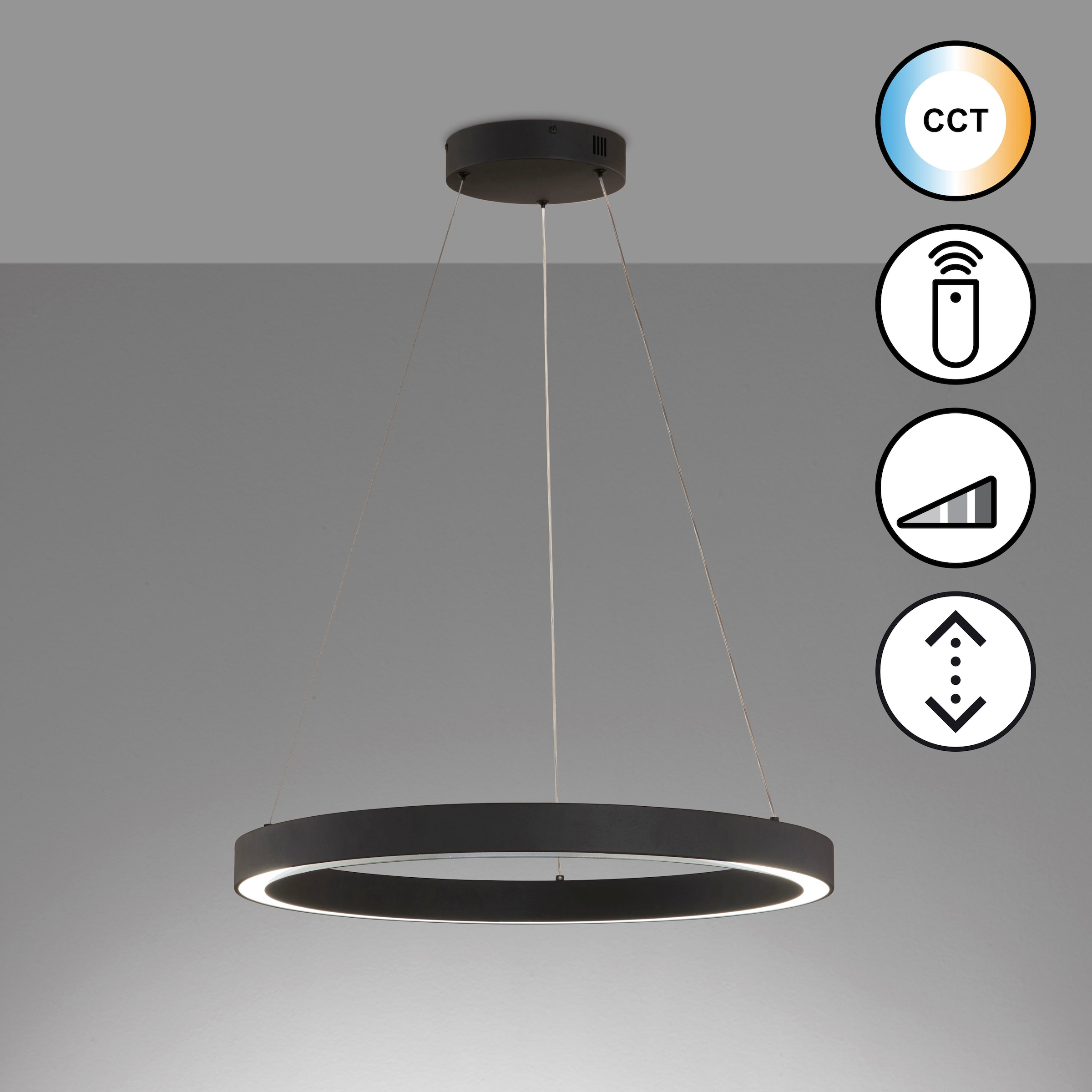 FISCHER & HONSEL Pendelleuchte »Sirko«, 1 flammig, Leuchtmittel LED-Modul | LED fest integriert, langlebige LED, dimmbar