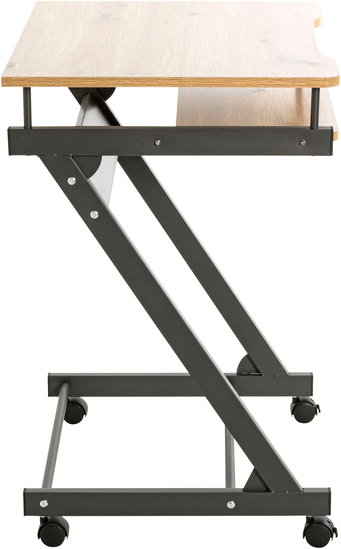 HAKU Computertisch »IT-Wagen, Notebookwagen, Schreibtisch« 1 Stk. tlg. rechteckig - aus MDF Braun B/T/H 60/49/75 cm