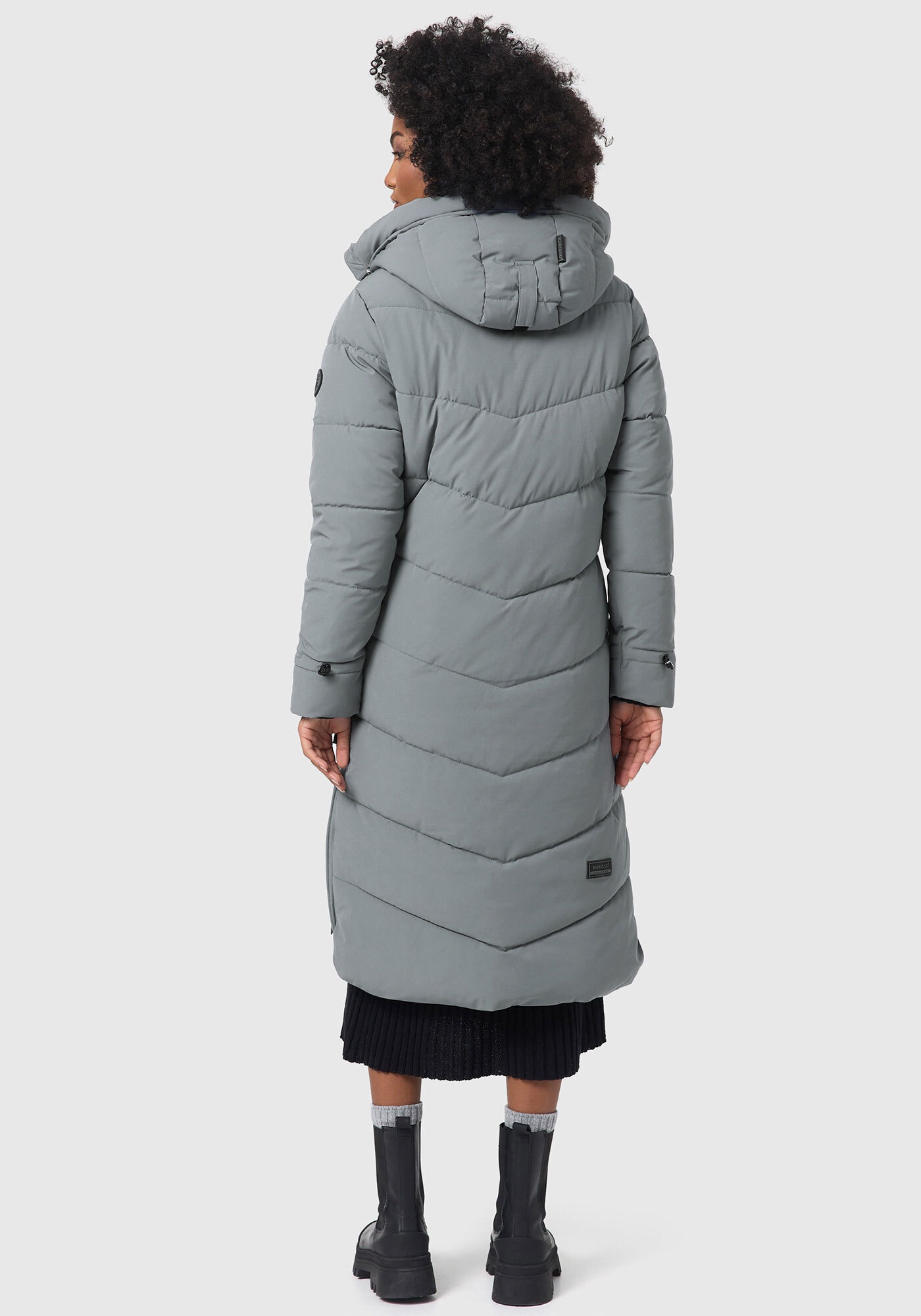 Marikoo Winterjacke »Benikoo« mit Kapuze langer Winter Mantel gesteppt