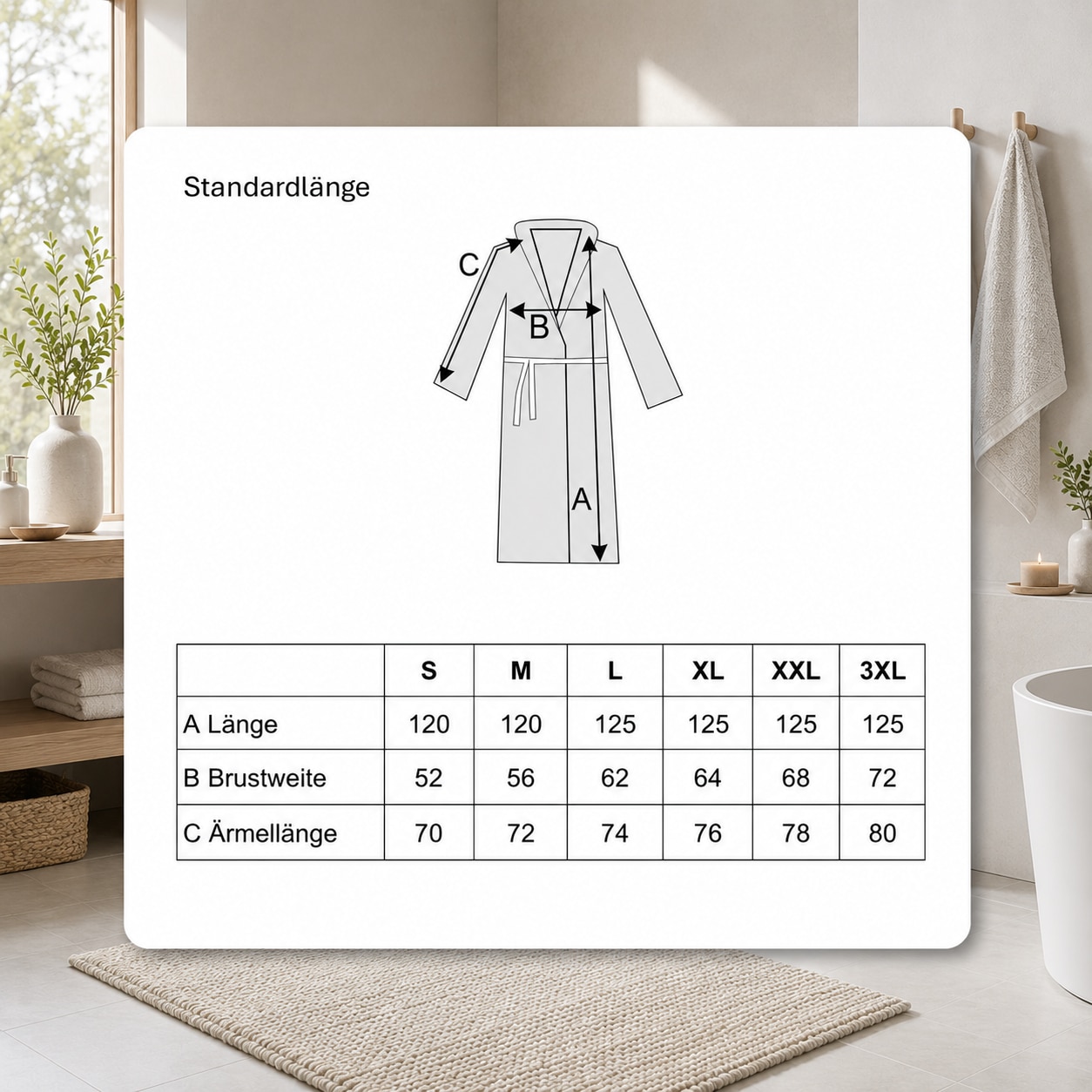 H.I.S Unisex-Bademantel »Hannes, ideal für Sauna & Spa, Hotelbademantel, Morgenmantel« 1 Stk. für Damen & Herren, lang, mit Taschen, S-3XL