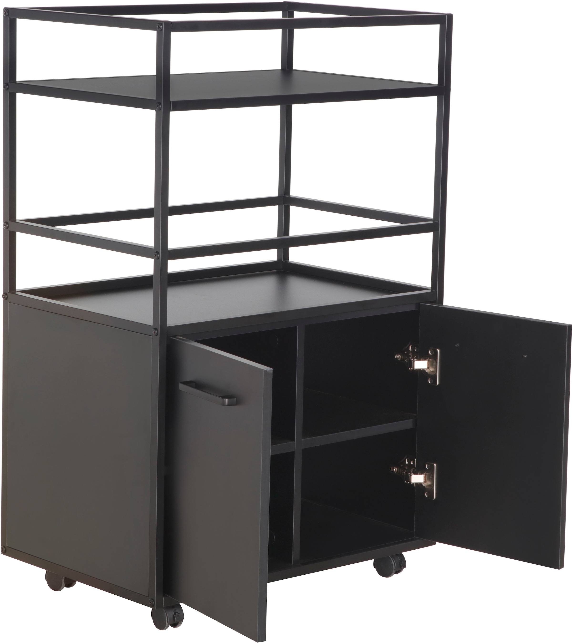 Home affaire Barschrank »Perth« 1 Stk. tlg. Barschrank mit 2 Türen & offenem Fach - (B/T/H) 60/40/94 cm