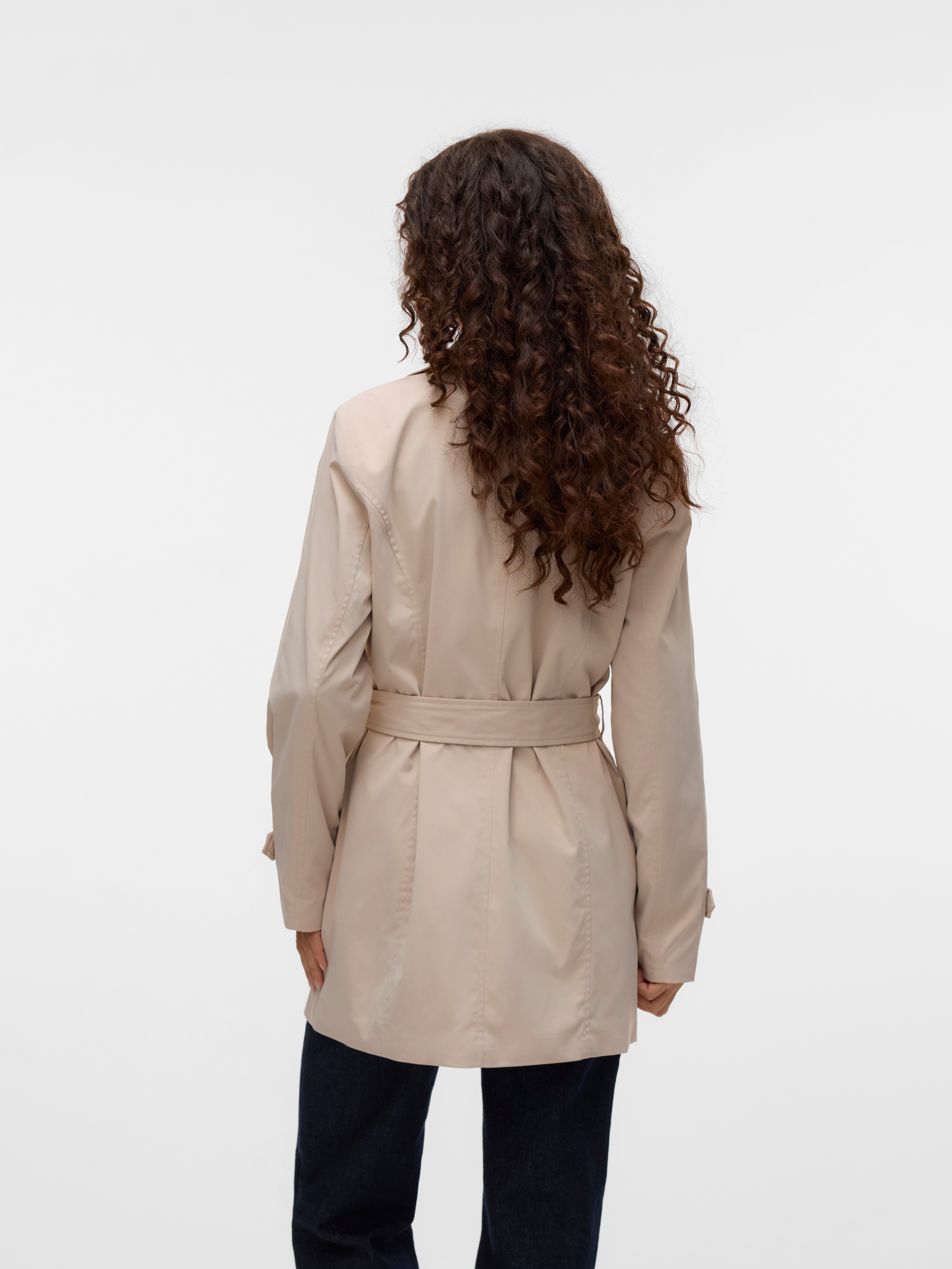 Thumbnail - Vero Moda Trenchcoat "VMCHELSEA OLIVIA TRENCHCOAT NOOS" kurzer 2-Reiher mit abnehmbarem Bindegürtel