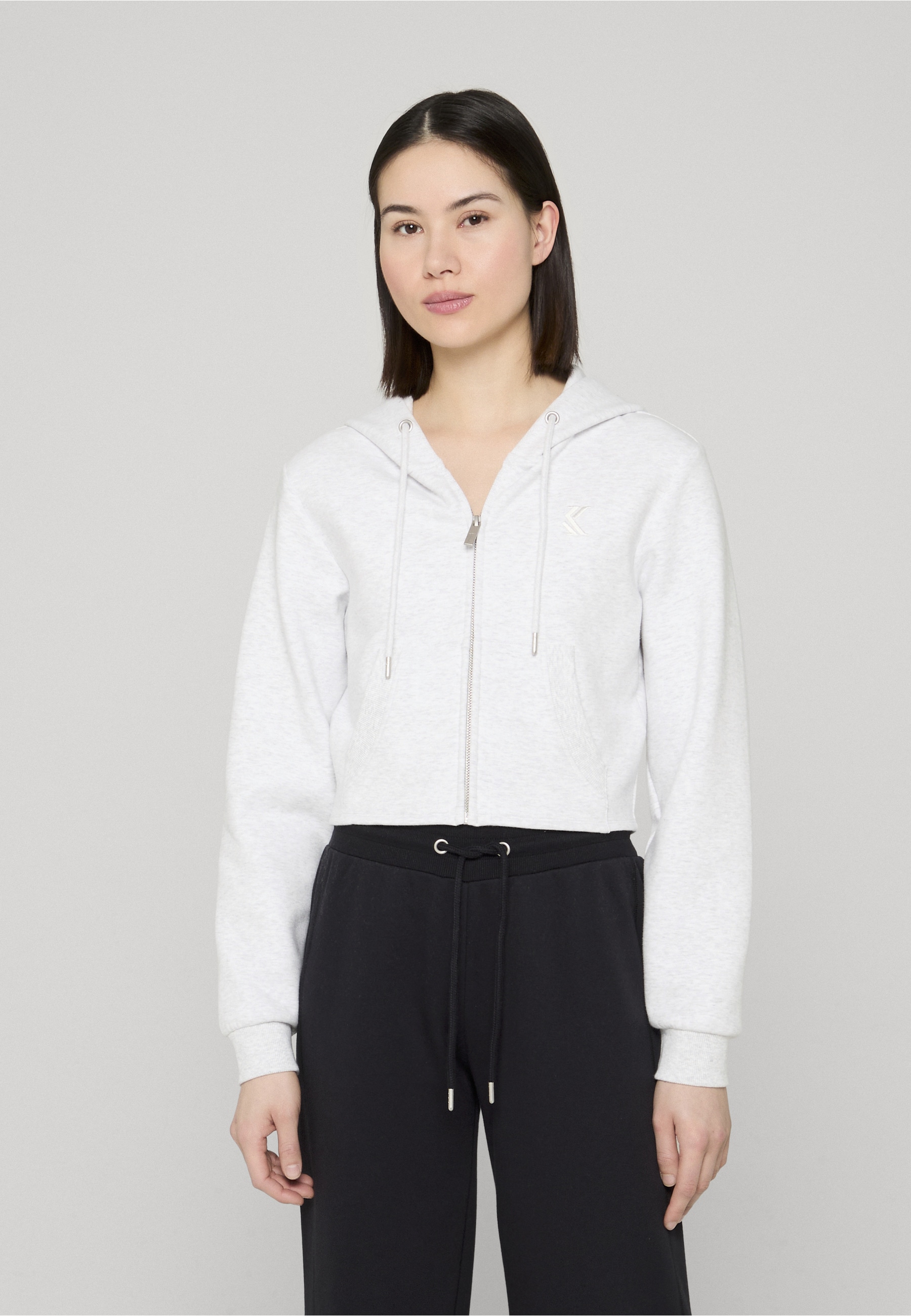 Karl Kani Funktions-Kapuzensweatjacke »Karl Kani OG K Interlock Cropped Zip Hoodie«