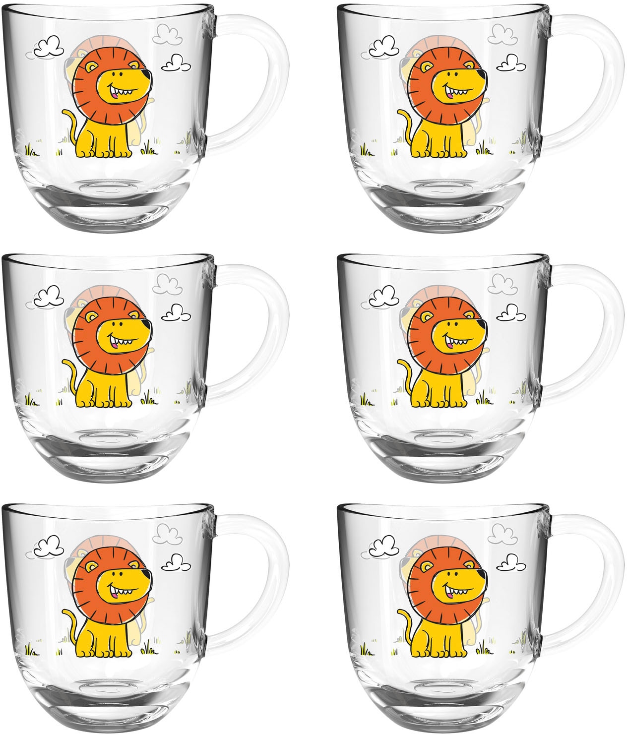 LEONARDO Tasse "BAMBINI Löwe" 280 ml, 6-teilig
