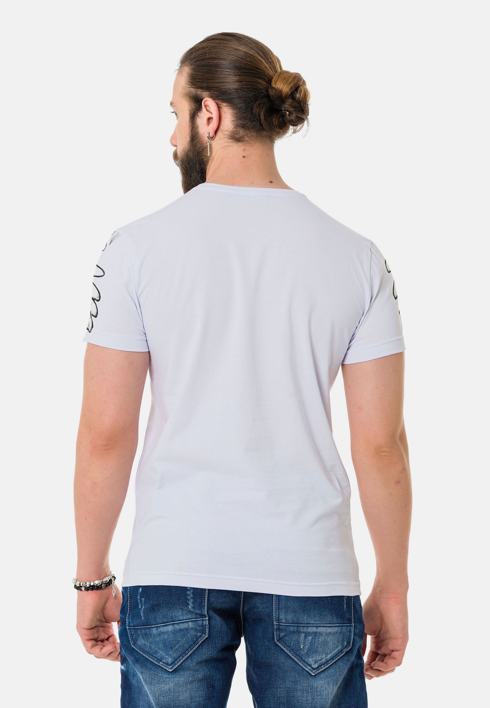 Cipo & Baxx T-Shirt »T-Shirt«, aus hochwertiger Baumwolle