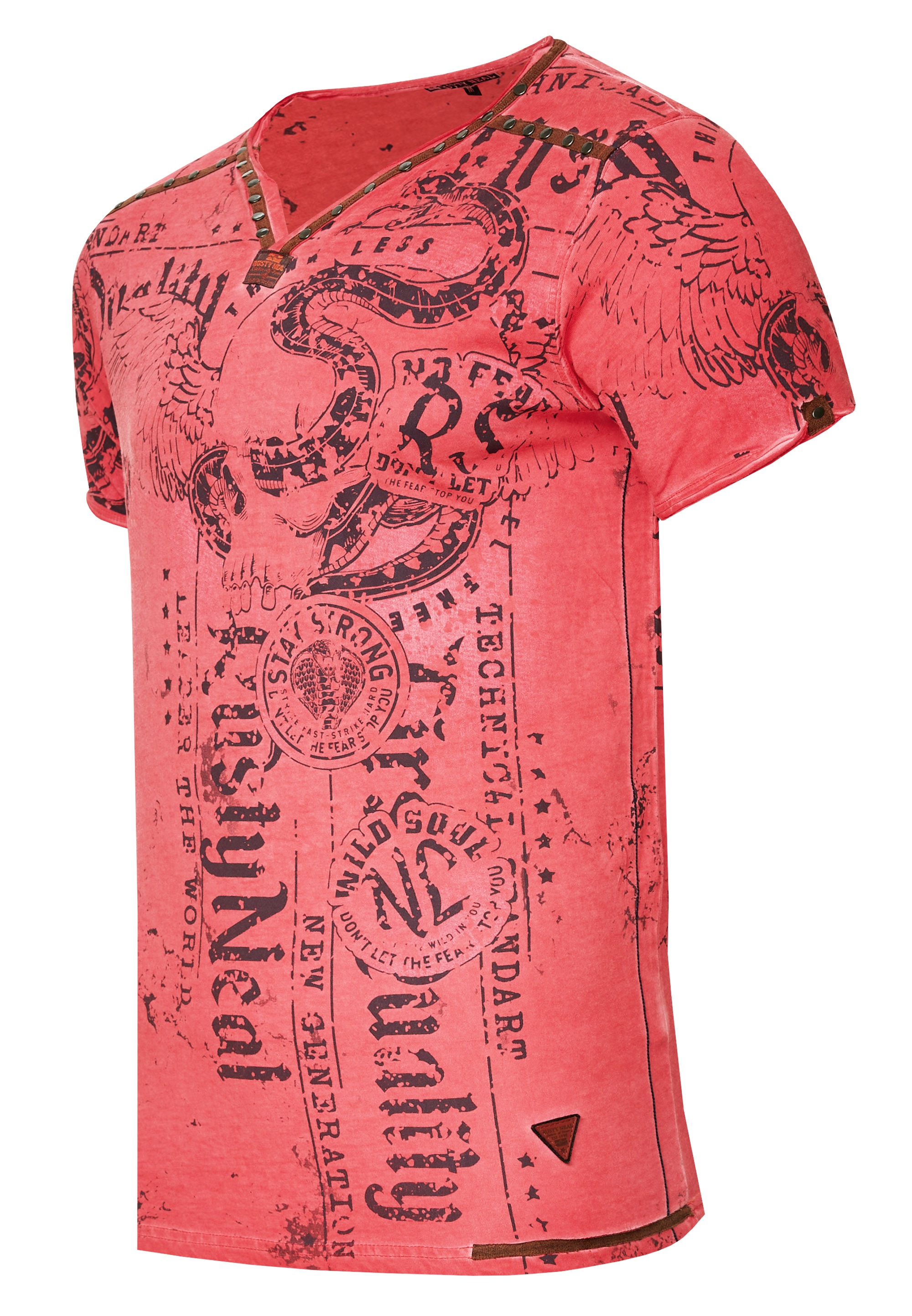 Rusty Neal T-Shirt, mit Allover-Druck