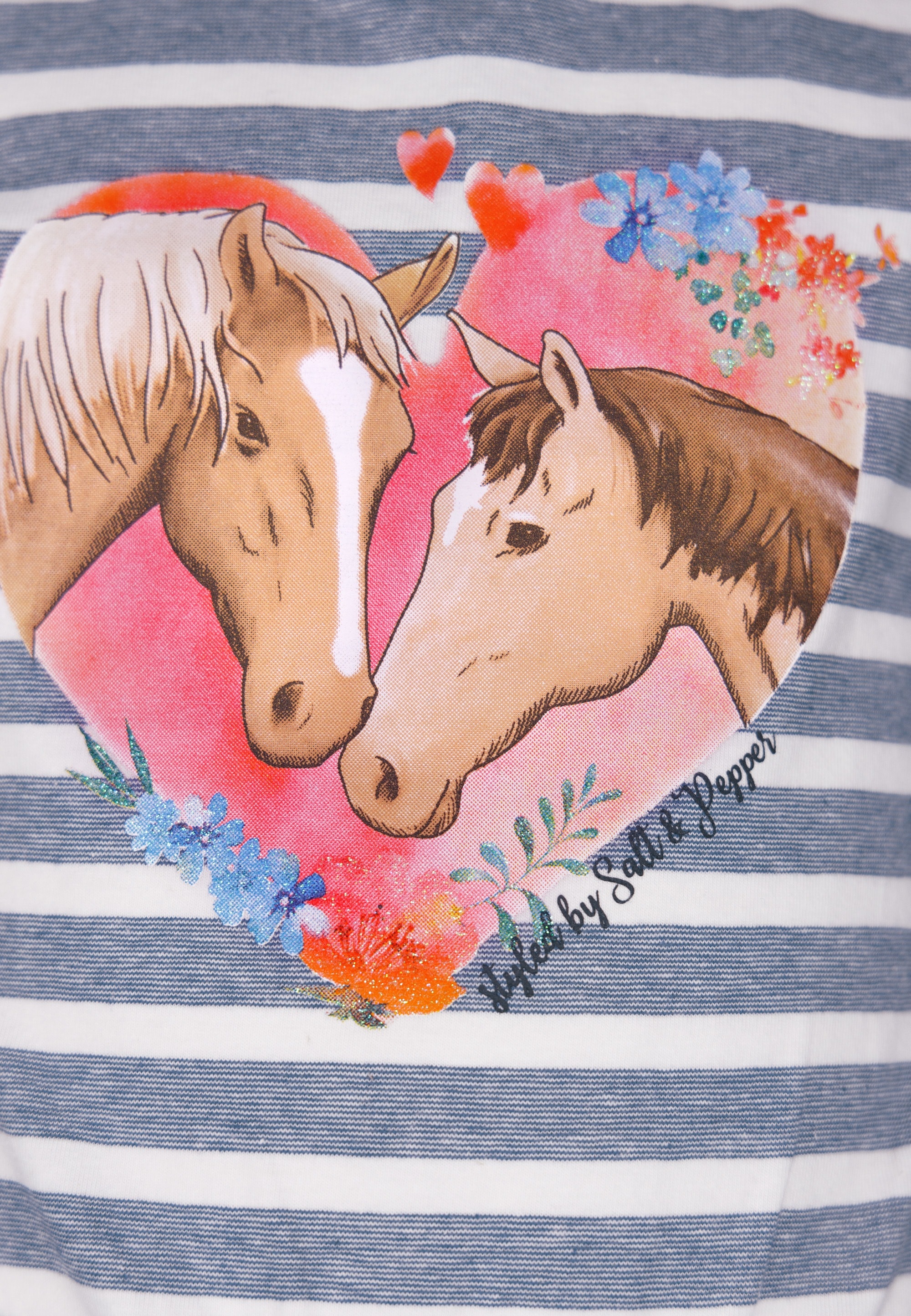 | online BAUR Jerseykleid Glitzerprint Bloom«, mit »Spring kaufen SALT AND PEPPER Pferde