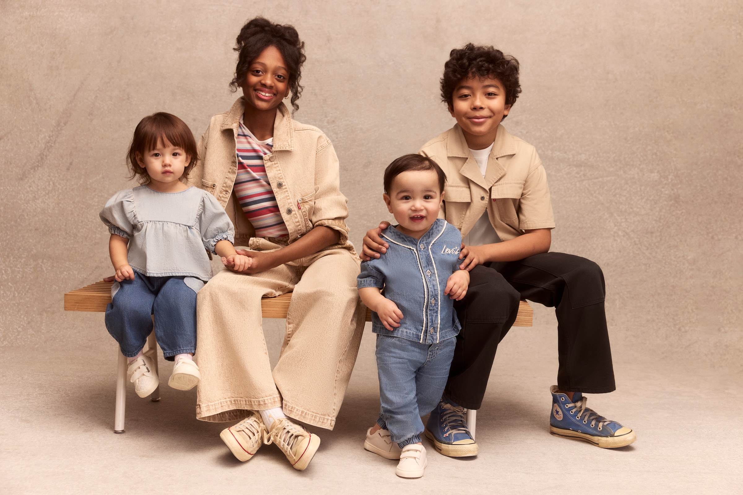 Levi's® Kids Poloshirt »LVG POLO SS KNIT TOP« mit gewellten Abschlüssen, im Streifendessin