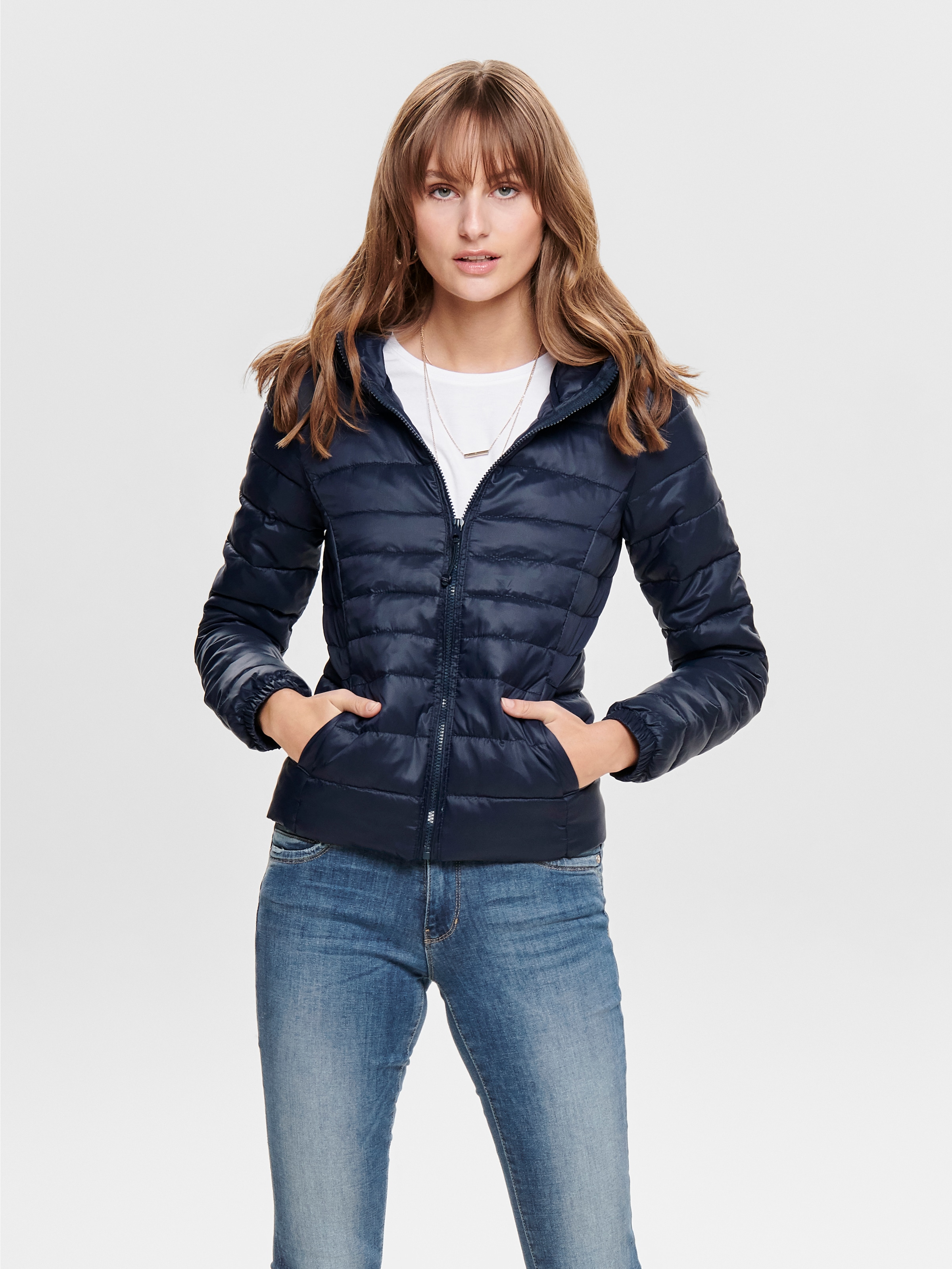 ONLY "ONLTAHOE HOOD JACKET OTW NOOS" mit Kapuze in modisch kurzer Form günstig online kaufen