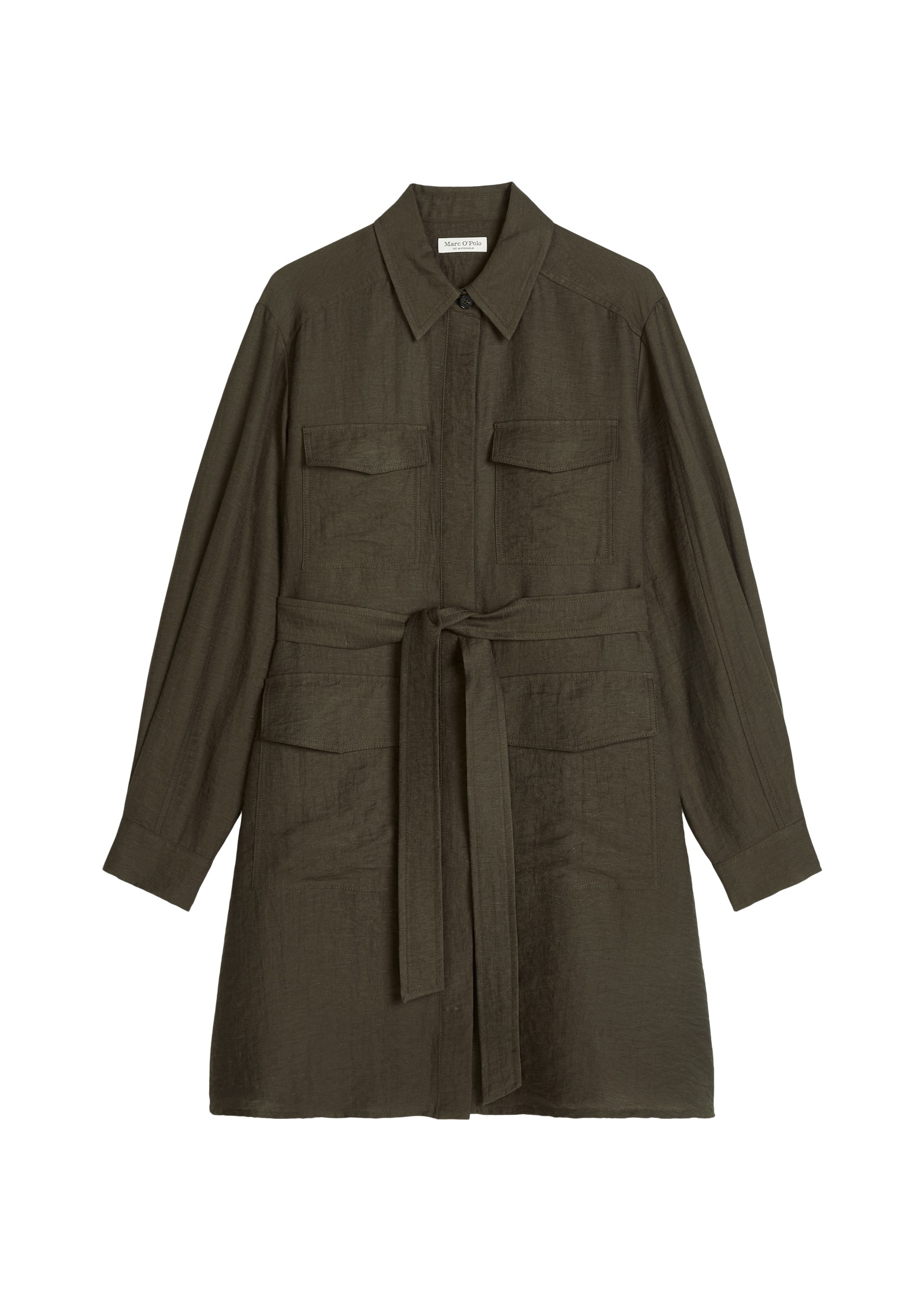 Marc O'Polo Midikleid »aus Viskose-Leinen-Mix«
