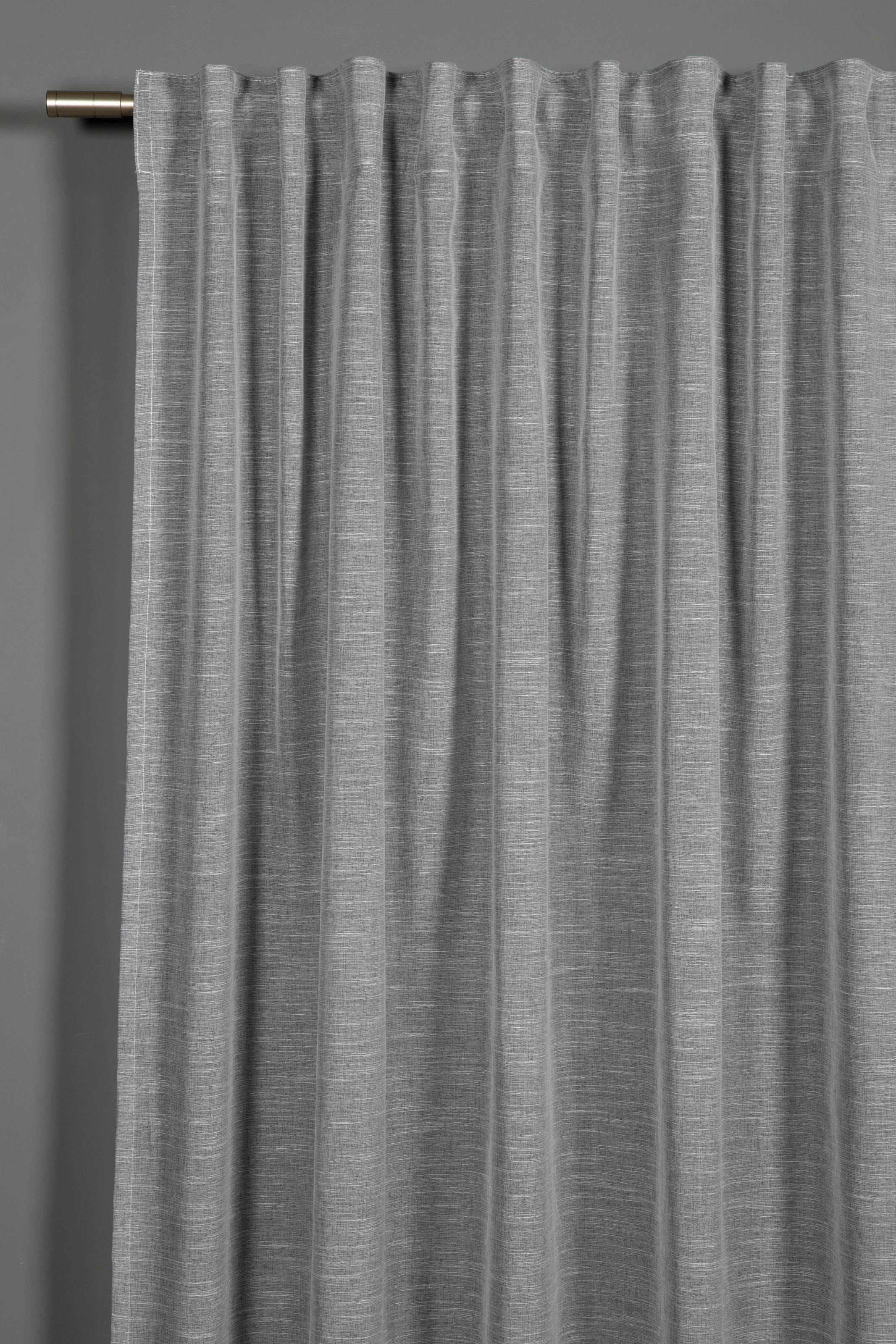 Gardine »Schal Leinenoptik«, (1 St.), mit Gardinenband und verdeckten Schlaufen