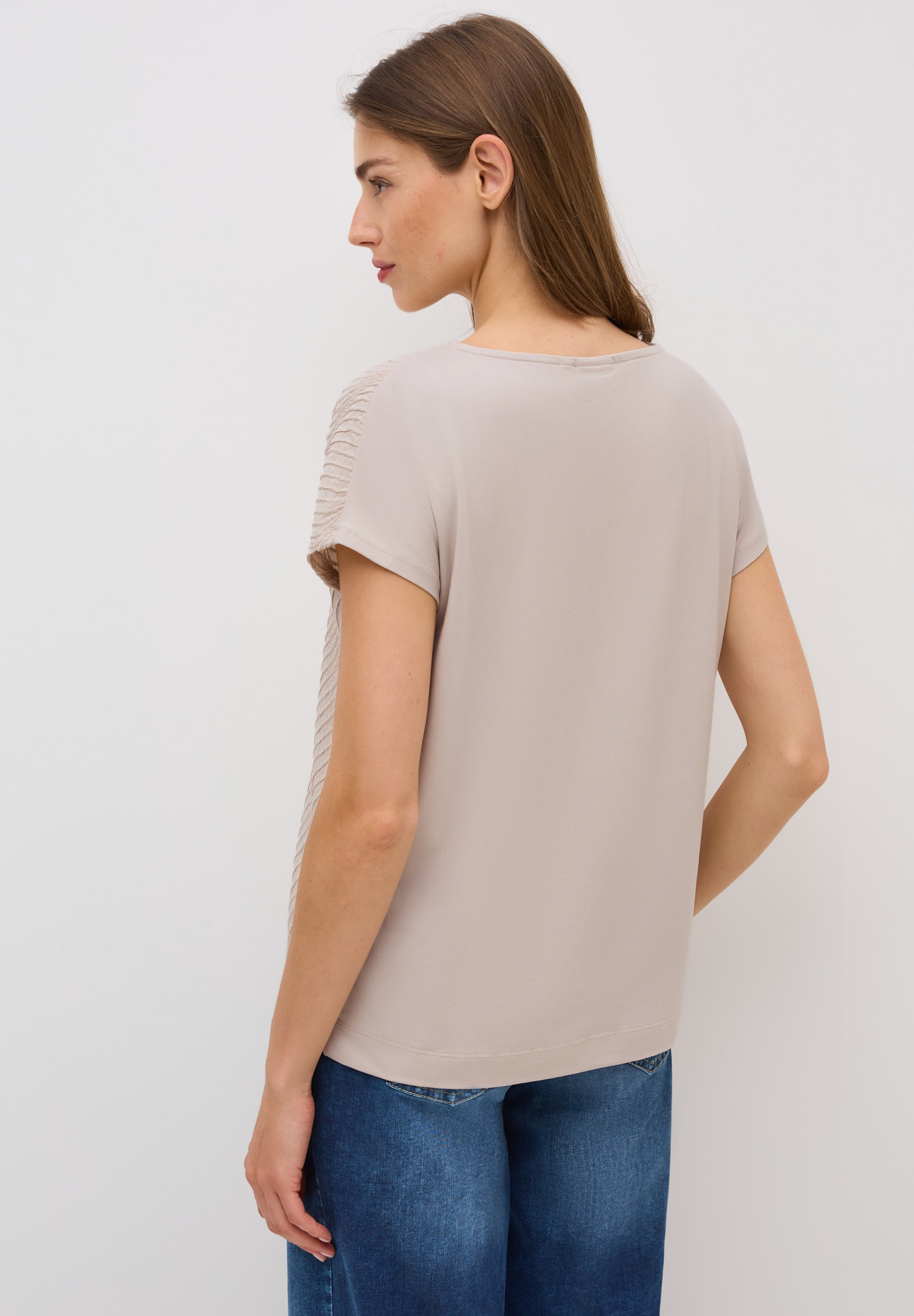 Cecil T-Shirt, mit U-Boot-Ausschnitt