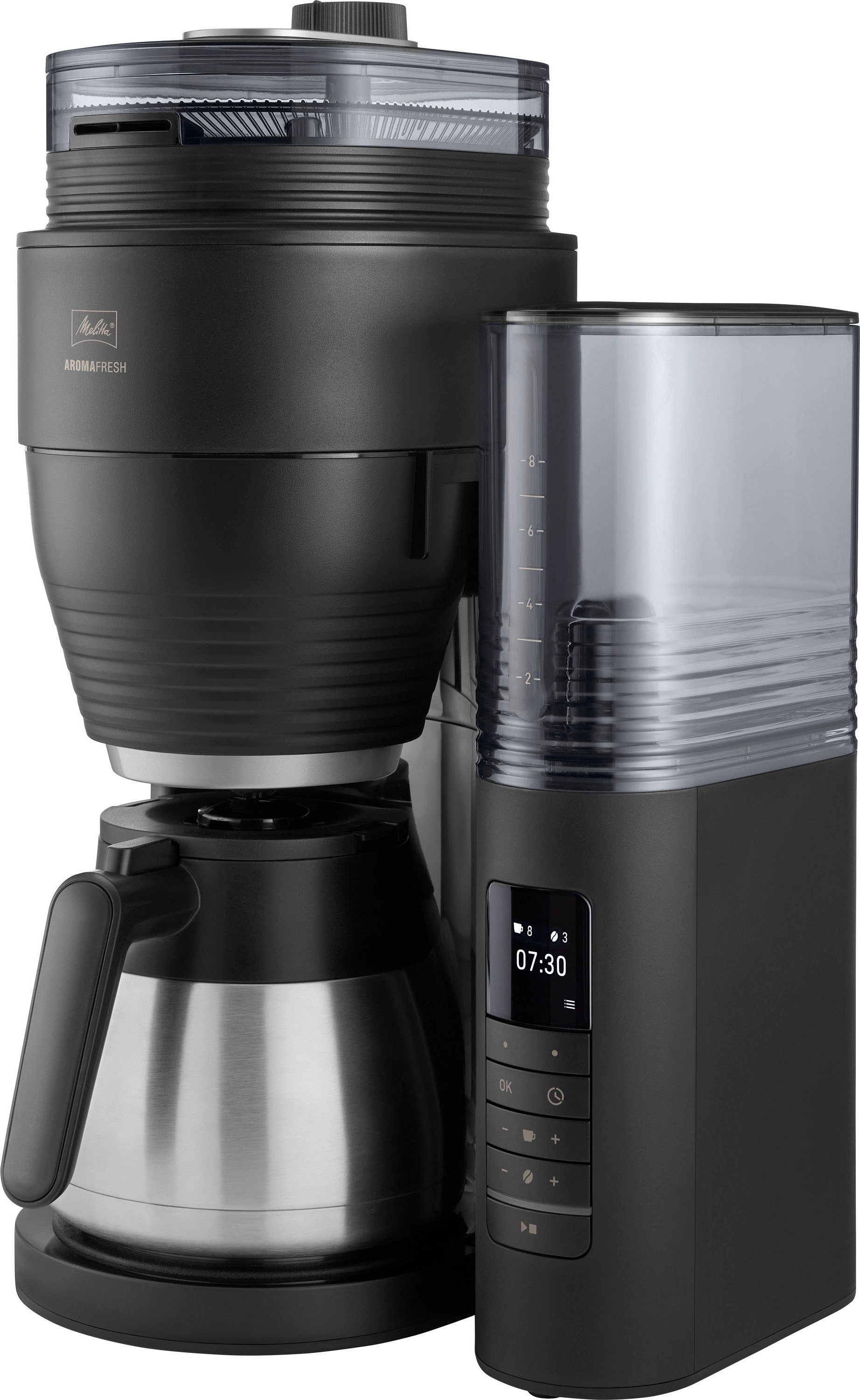 Melitta Kaffeemaschine mit Mahlwerk "AromaFresh Therm Pro X 1030-12 schwarz günstig online kaufen