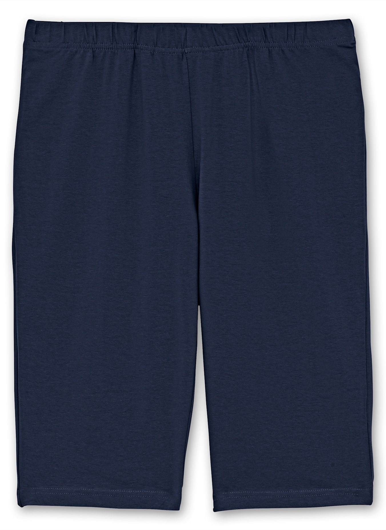 Wirkhose SHEEGO, Damen, Gr. 50, Normalgrößen, blau (marine), 95% Baumwolle, 5% Elasthan, unifarben, Hosen 3