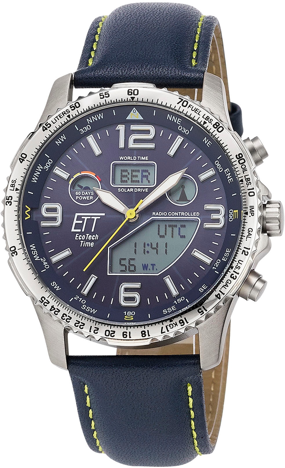 ETT Funkchronograph »Professional World EGT-11574-31L«, | BAUR Timer, ▷ Solar für