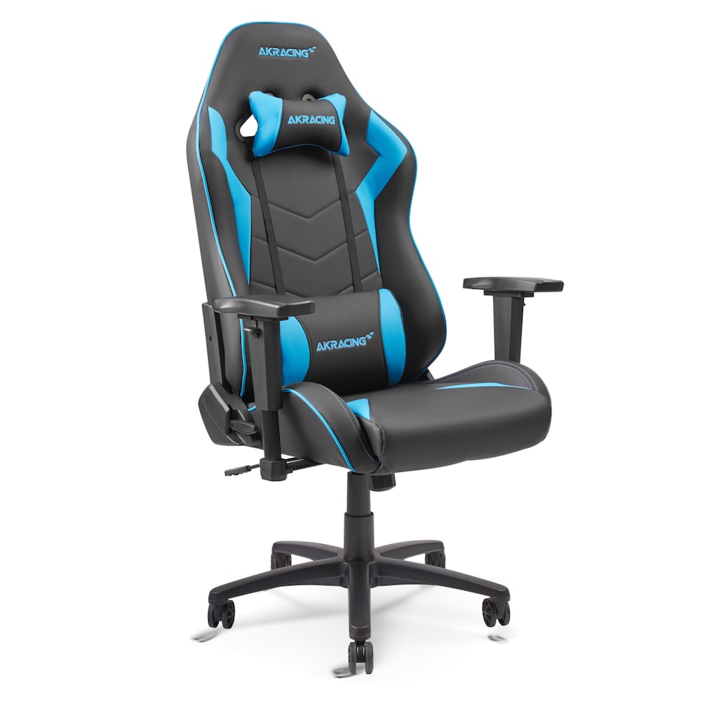 AKRacing Gaming-Stuhl »Core SX-Wide Kunstleder, 3D-Armlehnen, Stahlrahmen, schwarz-blau«, Kunstleder