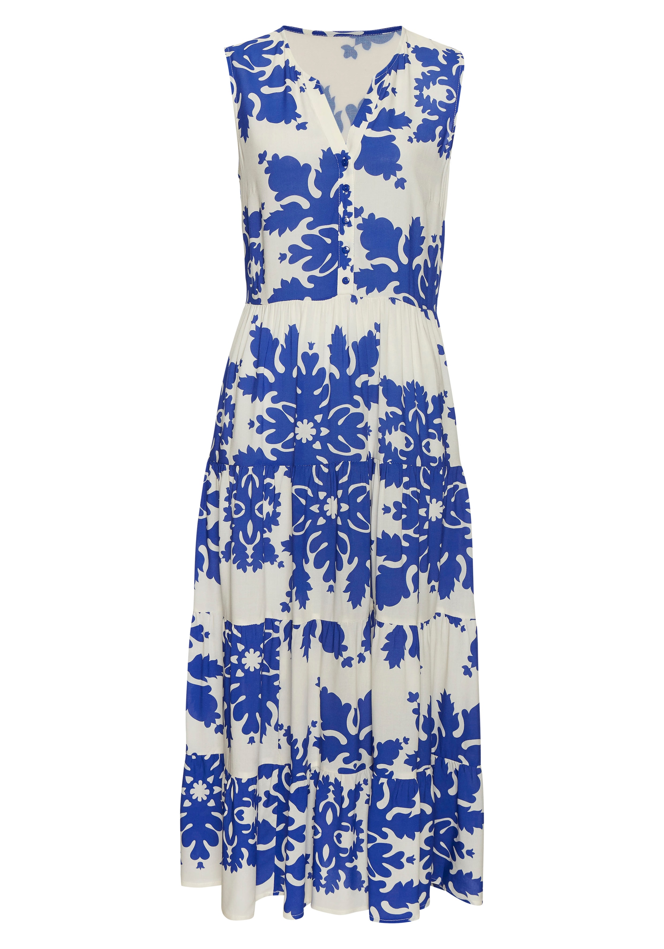 Vivance Maxikleid, mit Volants, Sommerkleid