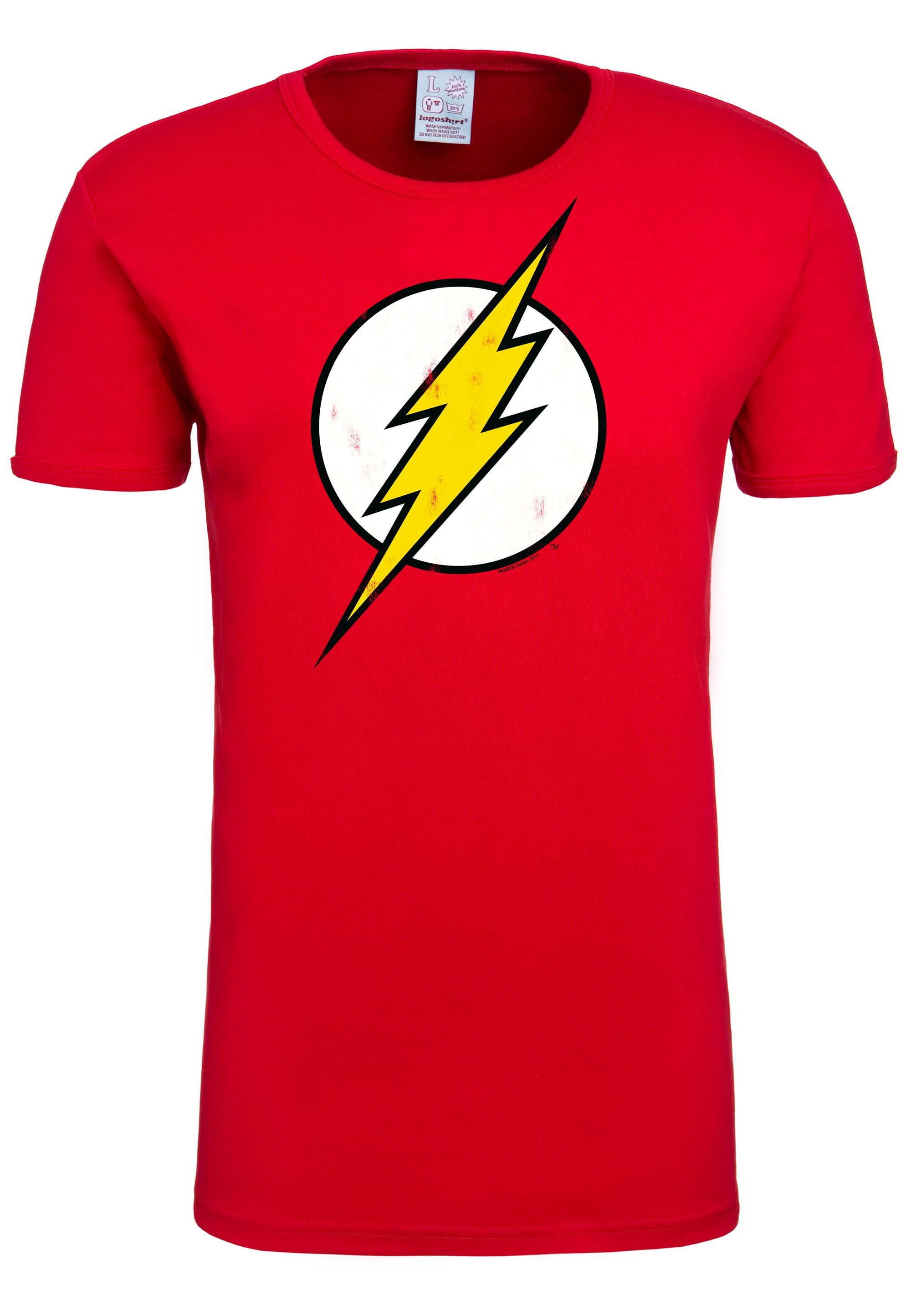 LOGOSHIRT T-Shirt »Flash Logo«, mit lizenzierten Originaldesign