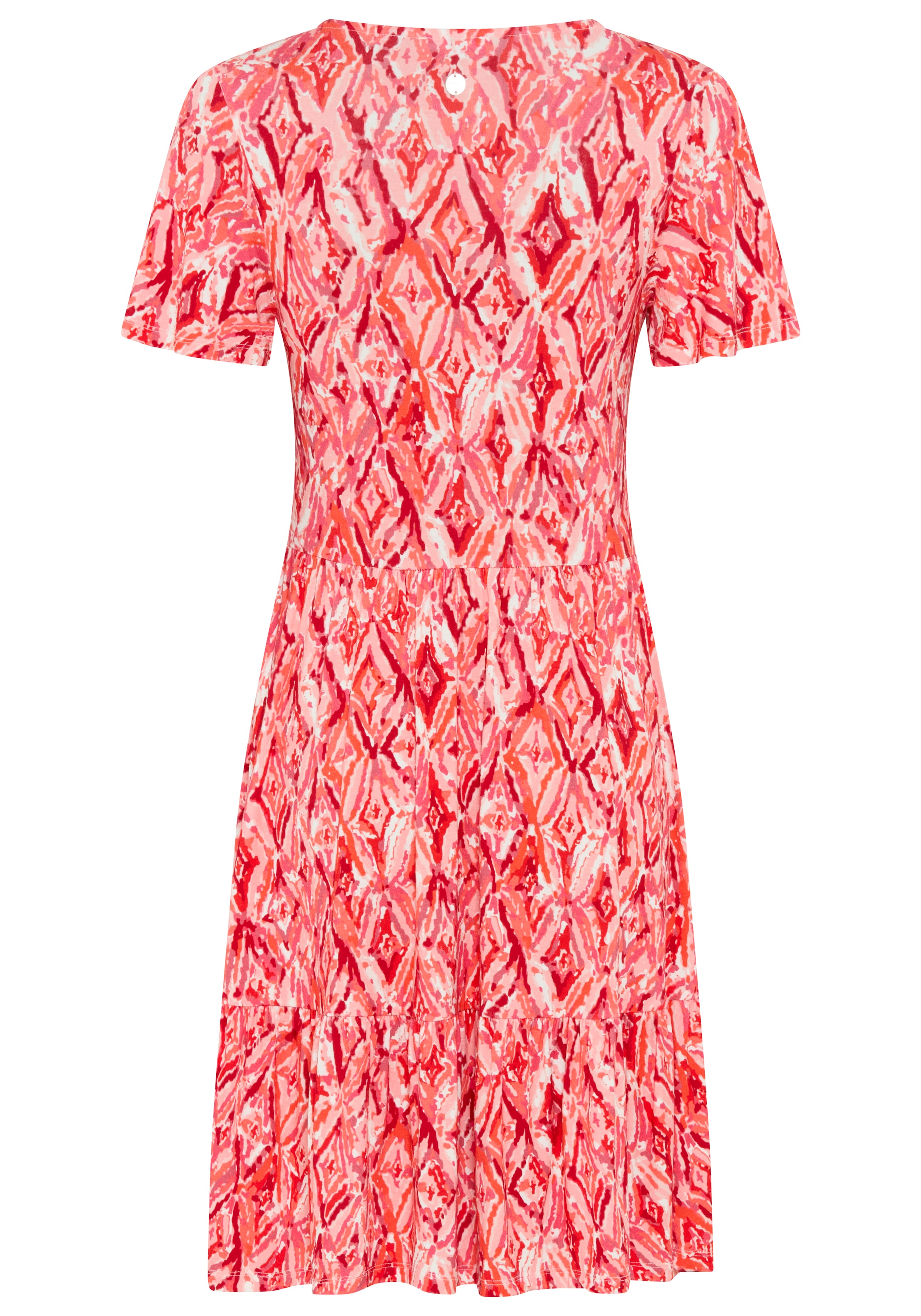 Tamaris Jerseykleid mit femininen, verspielten Design, aus elastischer Viskosemischung