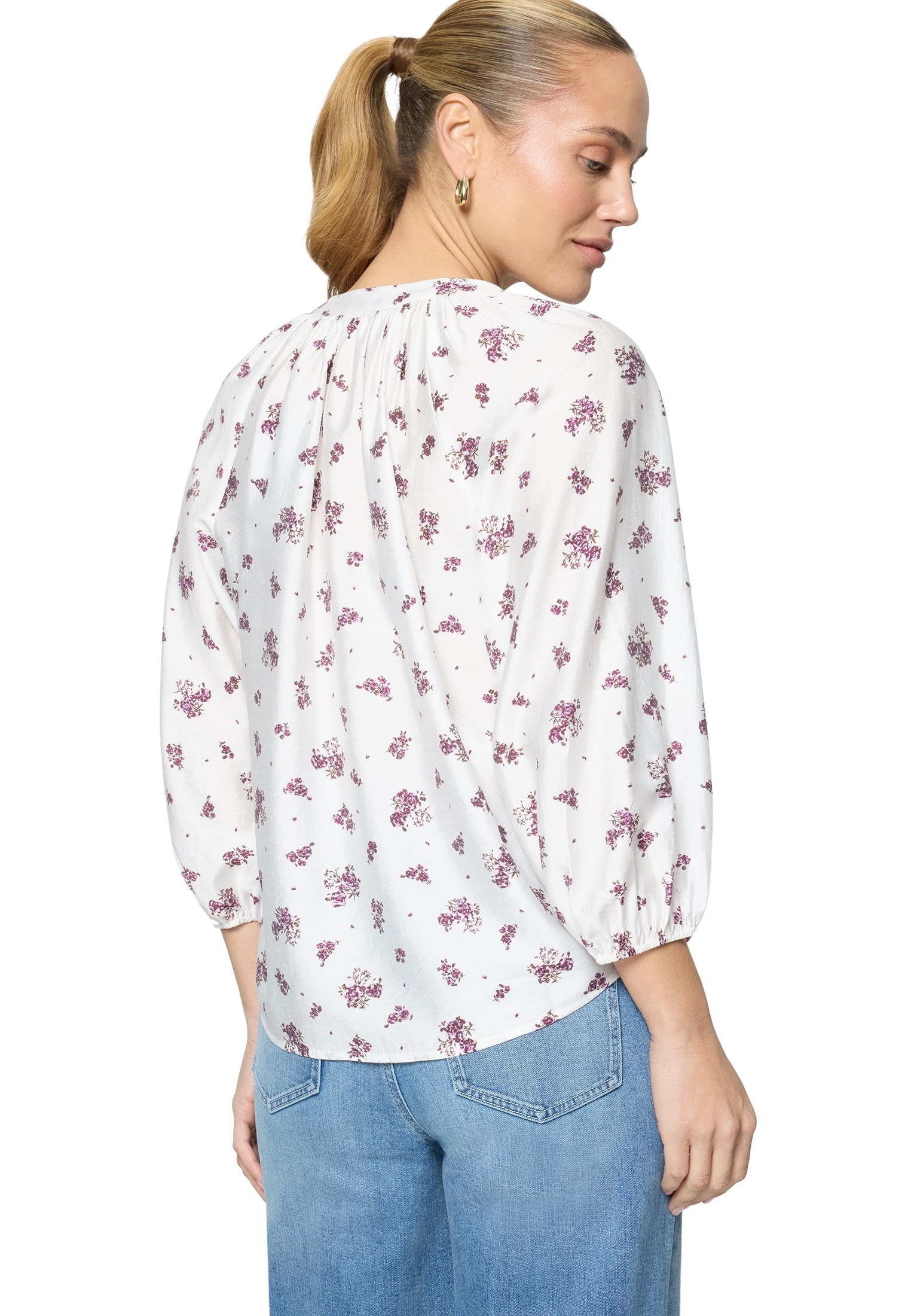 Zero Schlupfbluse »Damen mit Blumen«