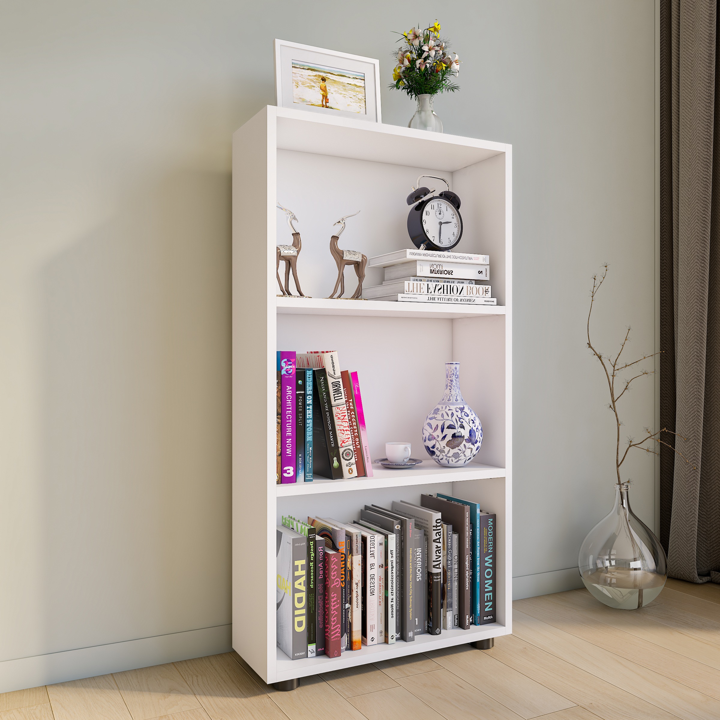 VCM Standregal »Holz Büro Regal Bücher Ordner Aktenregal Bulas 3f«