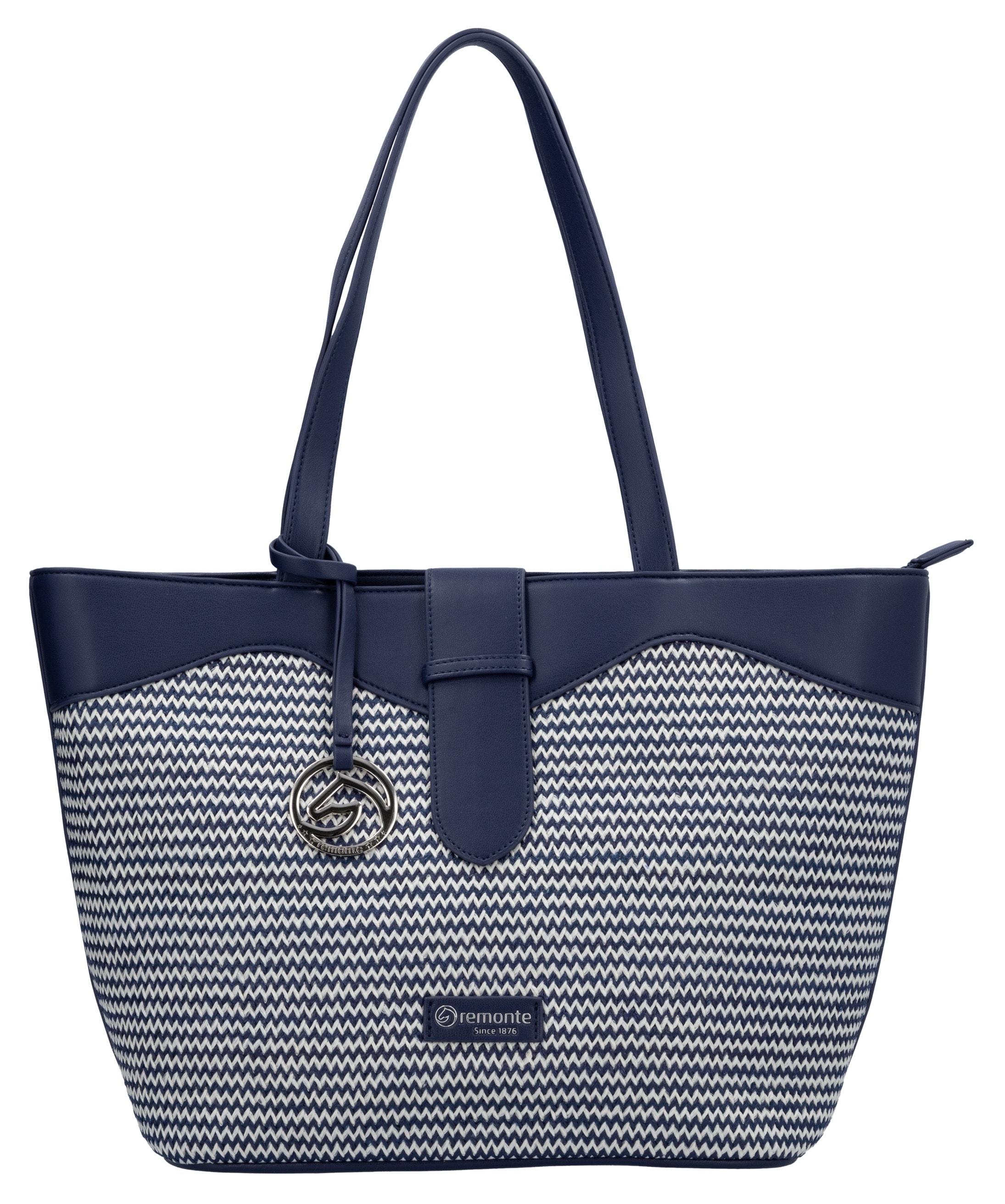 Remonte Shopper, Damen-Henkeltasche, Schultertasche mit Logo-Anhänger