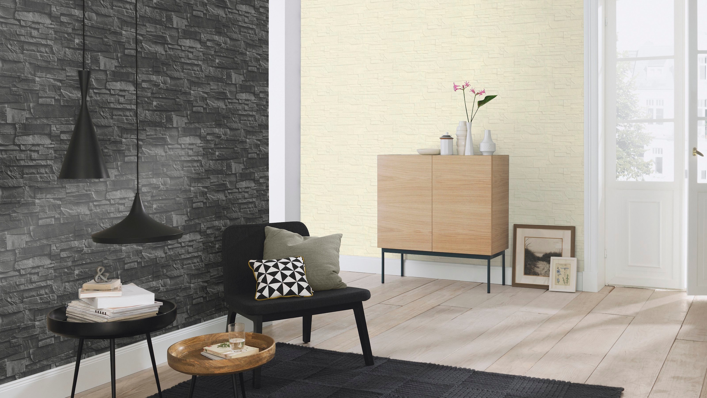 Rasch Vinyltapete »Factory III«, gemustert-Steinoptik