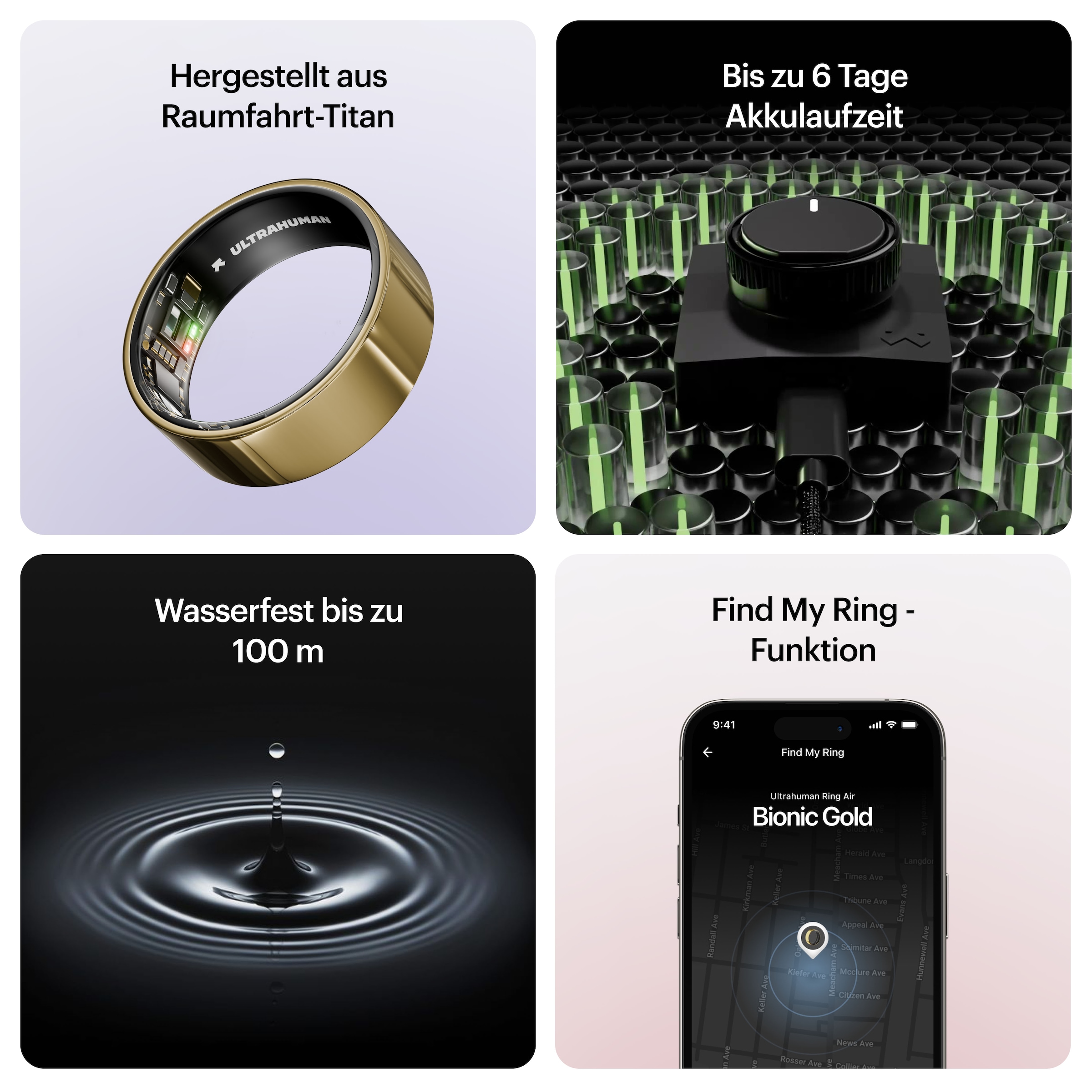 Ultrahuman Activity Tracker »Smartring AIR - Größe 7« Schlaf- und Fitness-Tracker für Frauen und Männer
