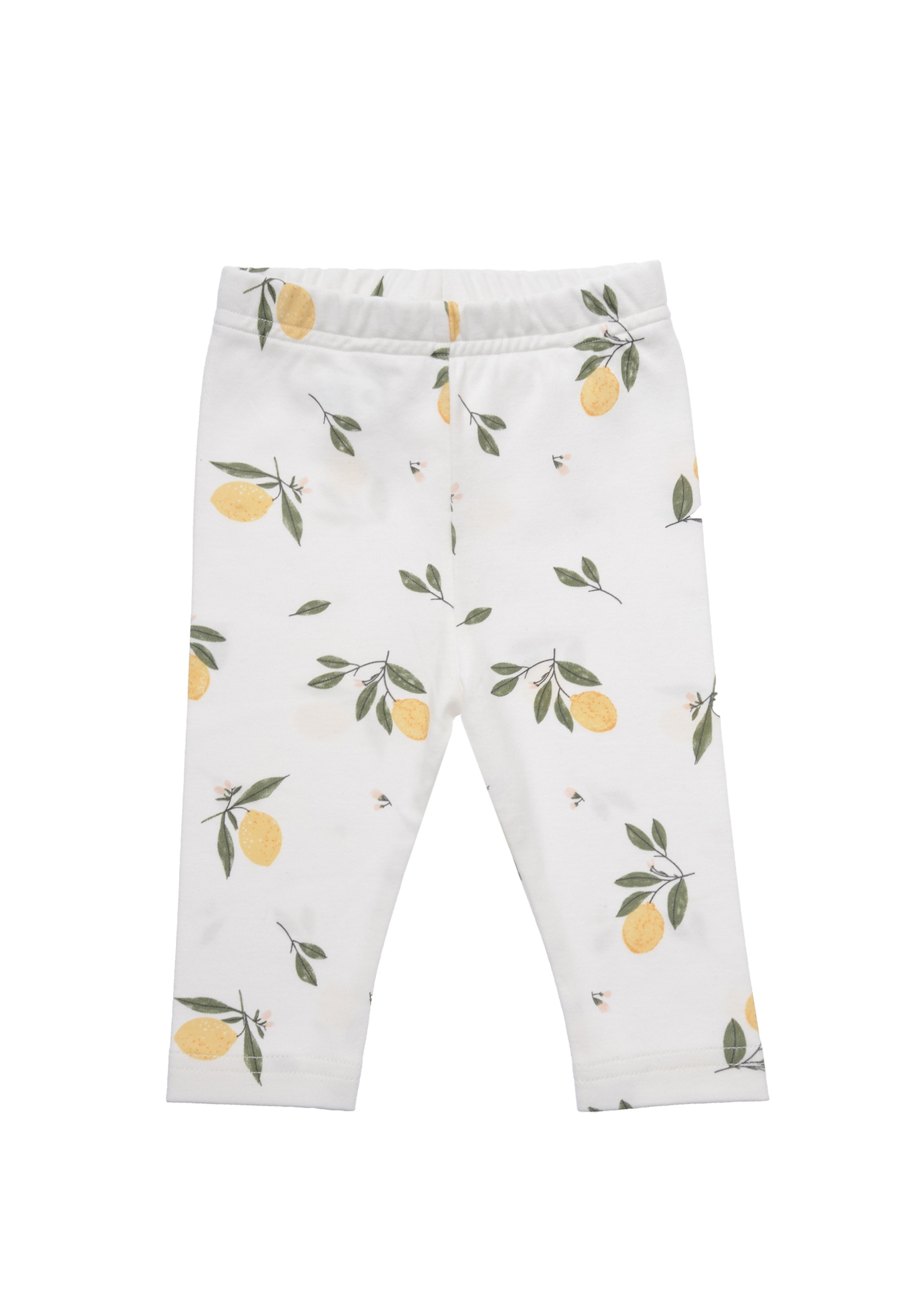 LILIPUT Mädchen Leggings "Zitrone", weiß, Gr. 86, bedruckt, 100% Baumwolle, Hosen, mit elastischem Bündchen
