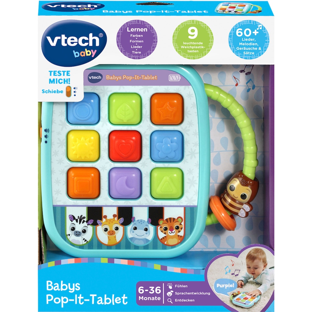 Vtech® Lerntablet »Vtech Baby, Babys Pop-It-Tablet«, mit Leuchttasten und Sound