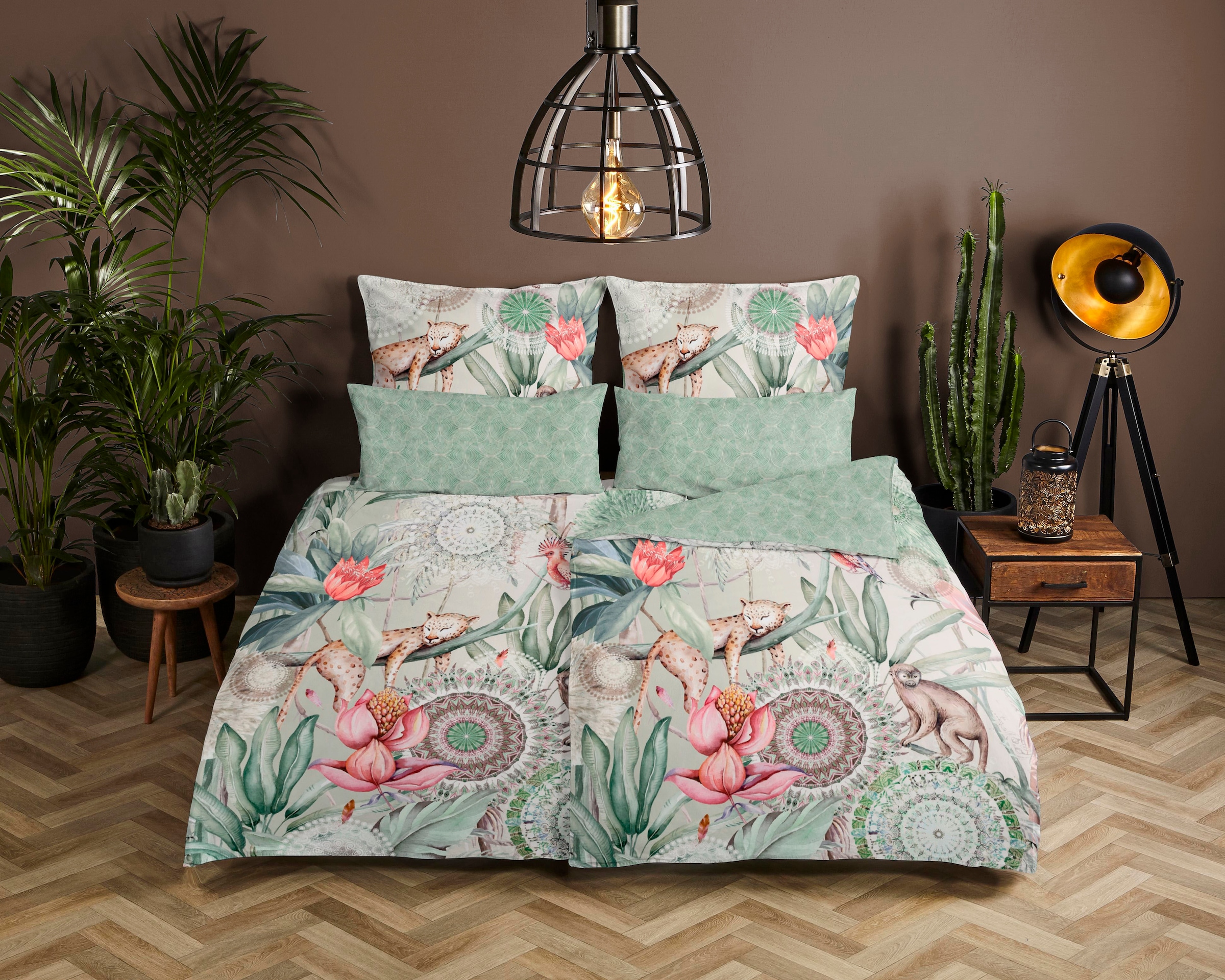 hip Wendebettwäsche "Wayan" 2 Stk. tlg. Mako-Satin, 135x200, Reißverschluss günstig online kaufen