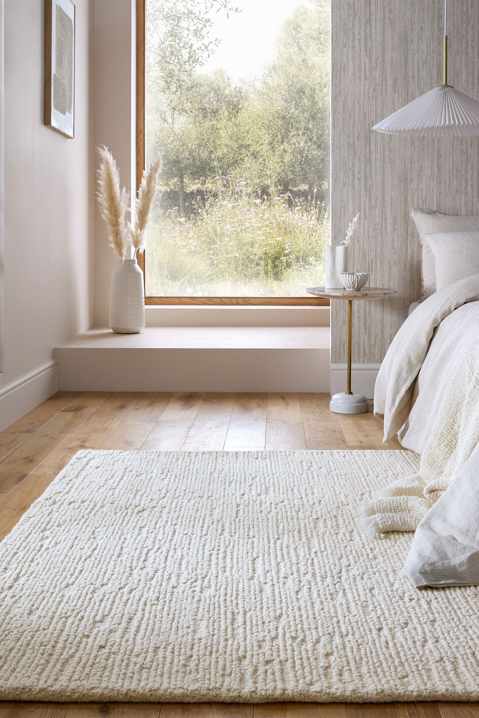 FLAIR RUGS Wollteppich "Harris Boucle" rechteckig 12 mm Höhe handgefertigt günstig online kaufen