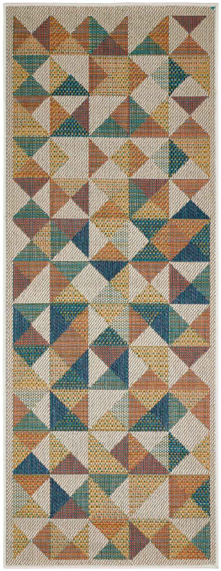 Andiamo Teppich "Sedona Dreieck" rechteckig 6 mm Höhe Flachgewebe, modernes Design, In- und Outdoor geeignet