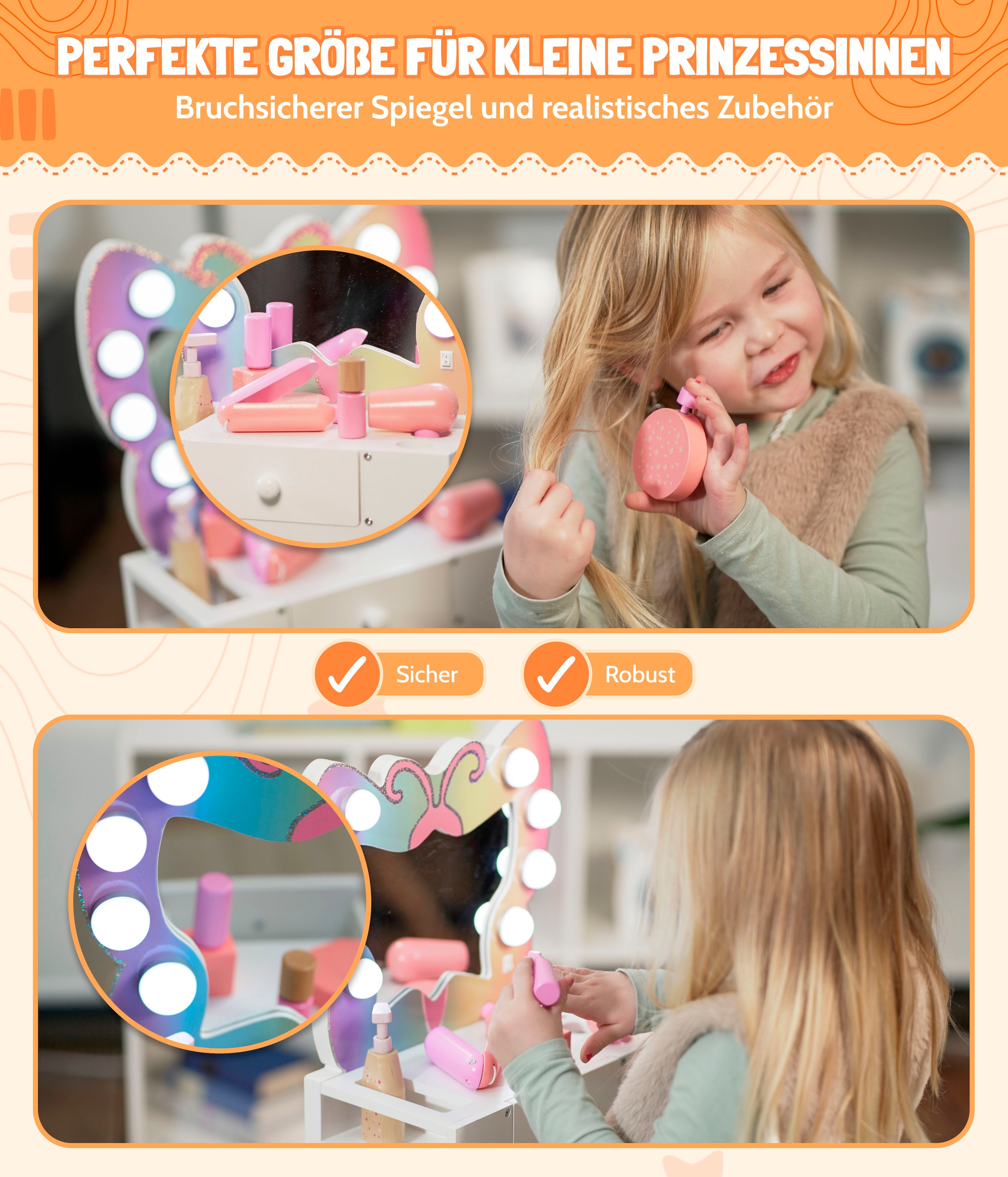 CHIC2000 Schminktisch »Tabletop weiß«
