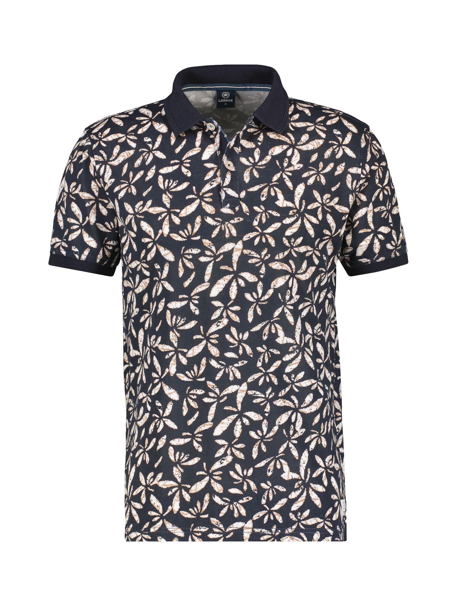 LERROS Poloshirt »LERROS Herren Poloshirt mit floralem Alloverprint«