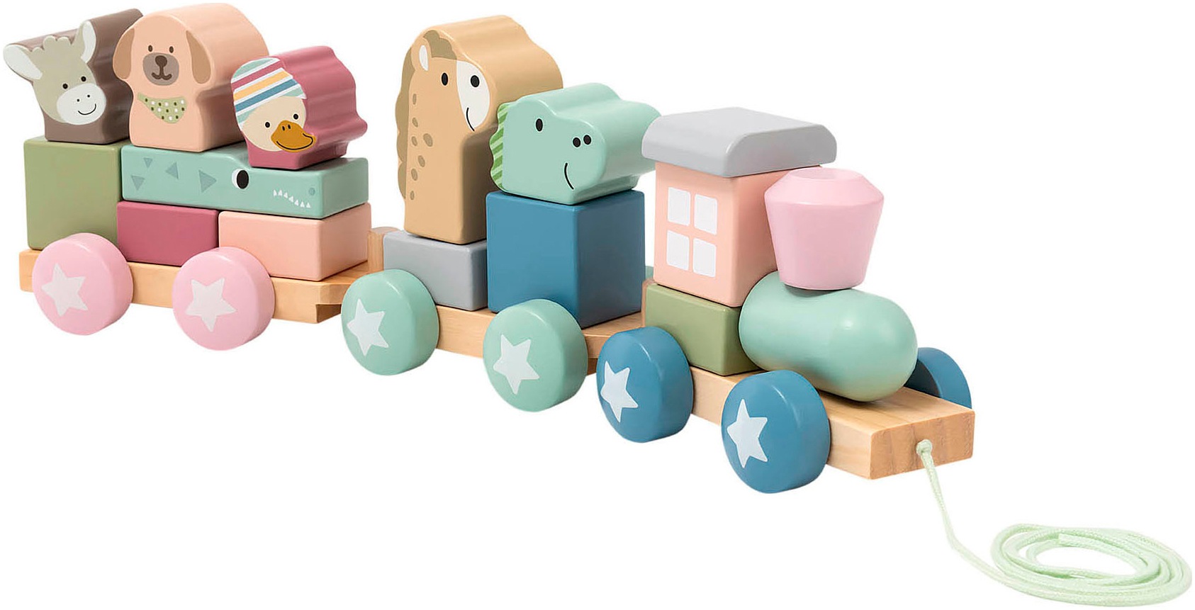 Sterntaler® Steckspielzeug »Eisenbahn Holz« FSC® - schützt Wald