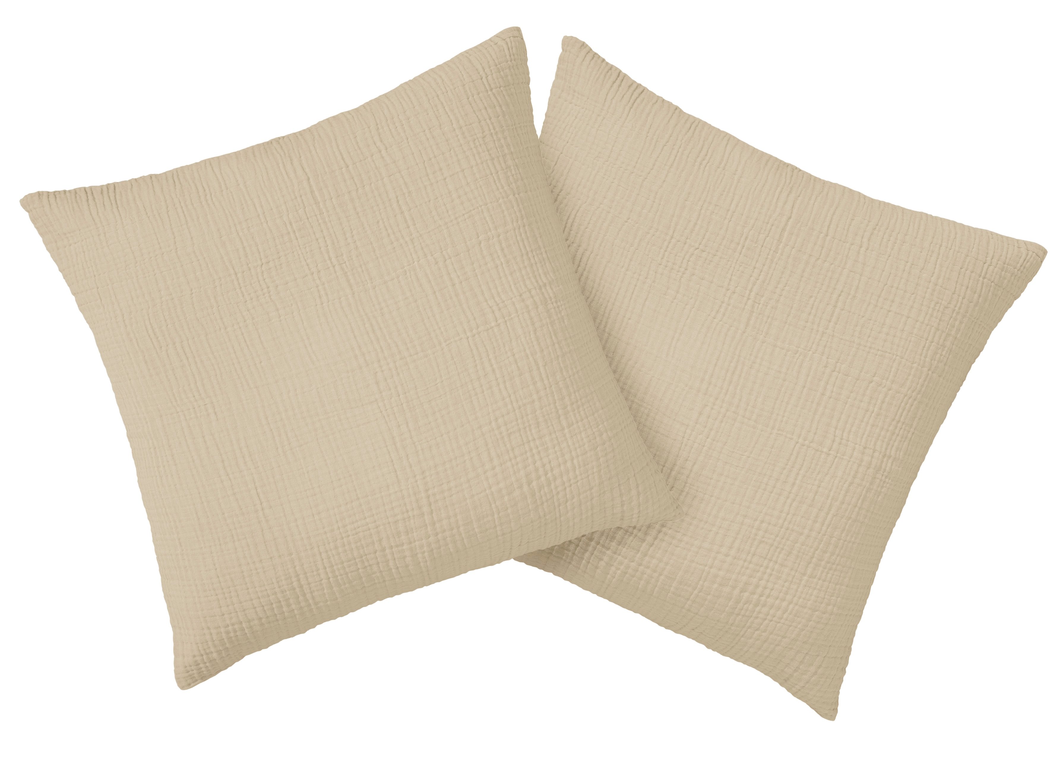 OTTO home Kissenbezug "Bailee" weiche Musselin-Qualität, 50x50 cm, Hotelverschluß