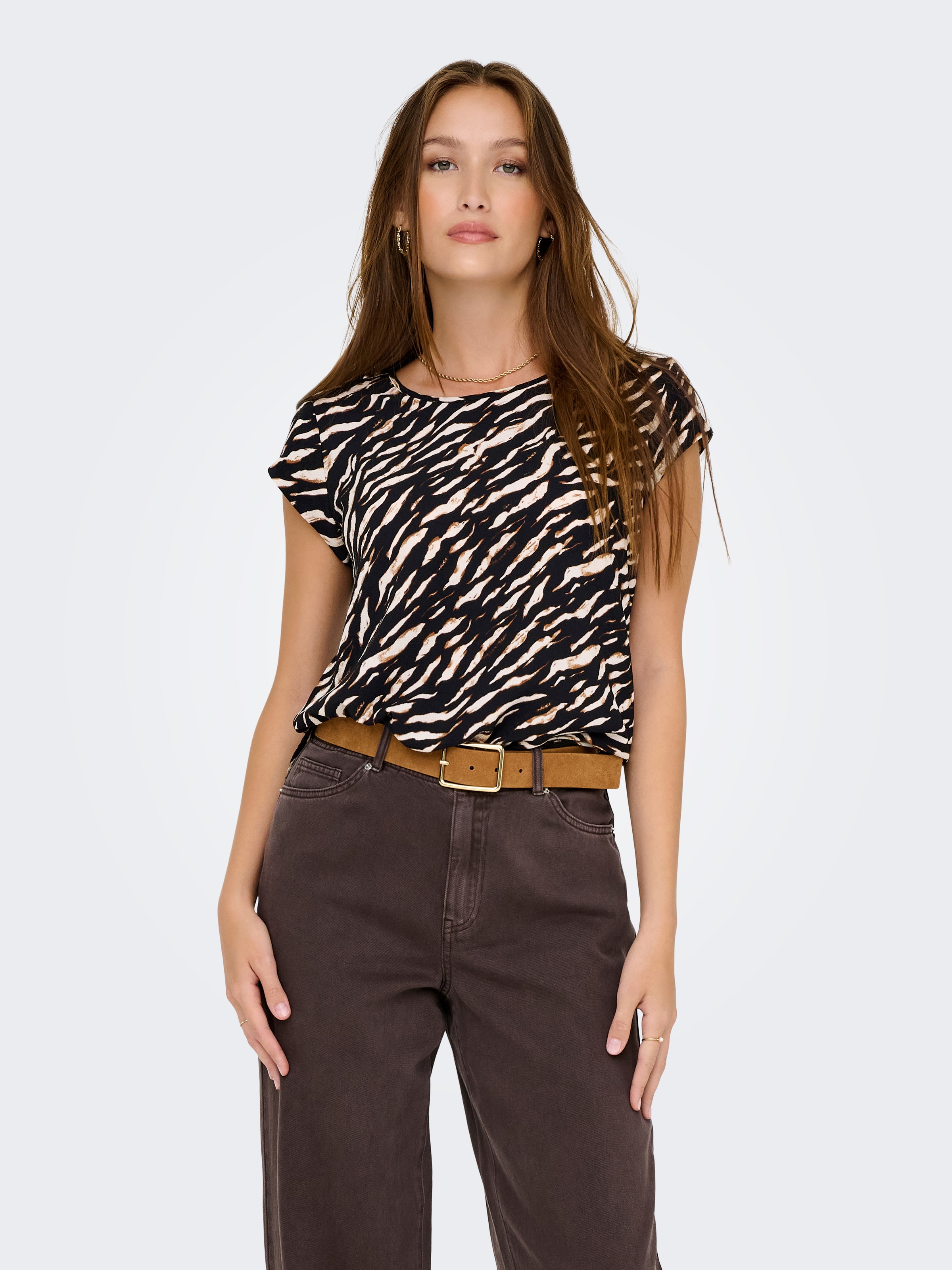 ONLY Shirtbluse "ONLVIC S/S AOP TOP NOOS PTM", mit Allover Druck günstig online kaufen
