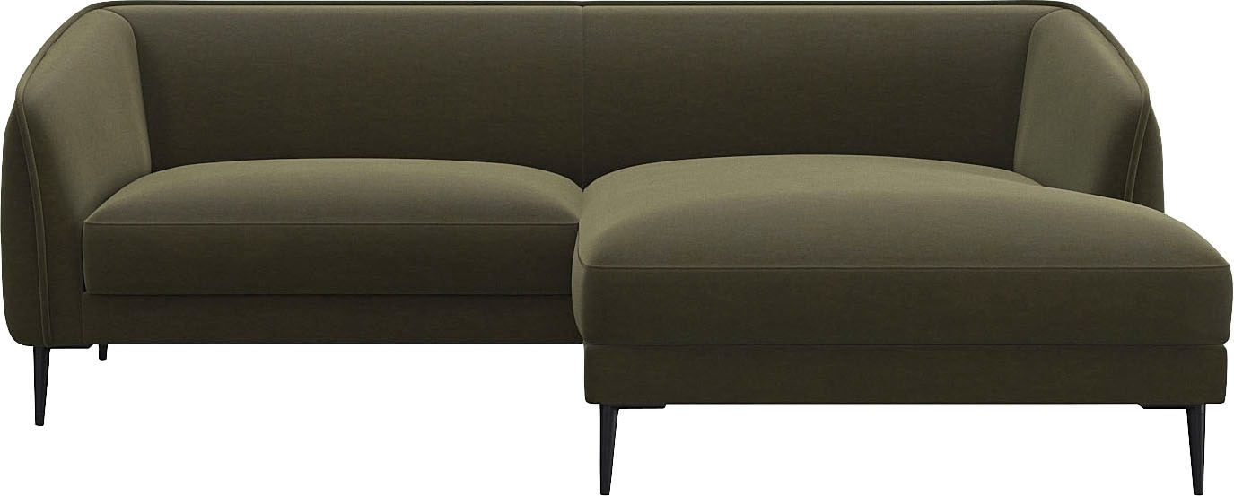 FLEXLUX Ecksofa "Belle Designsofa, bequem durch Kaltschaum im Sitz, OTTOs C günstig online kaufen