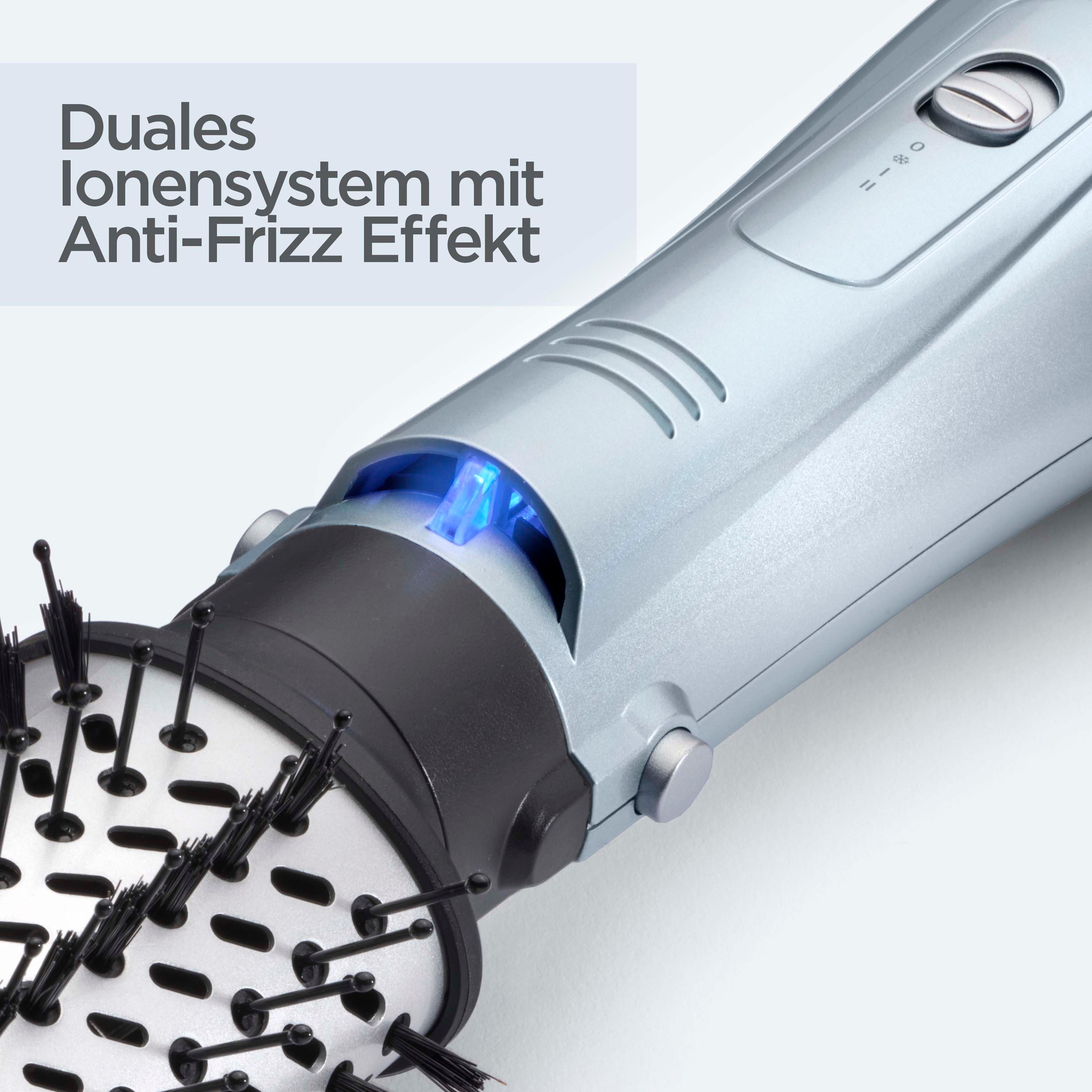 BaByliss Warmluftbürste »BaByliss Hydro Fusion Smooth & Shape 4-in-1 Warmluftbürste, AS774E« 4 Aufsätze Rundbürstenföhn mit Dual-Ionen für Anti-Frizz & 4 Aufsätzen, 1000W