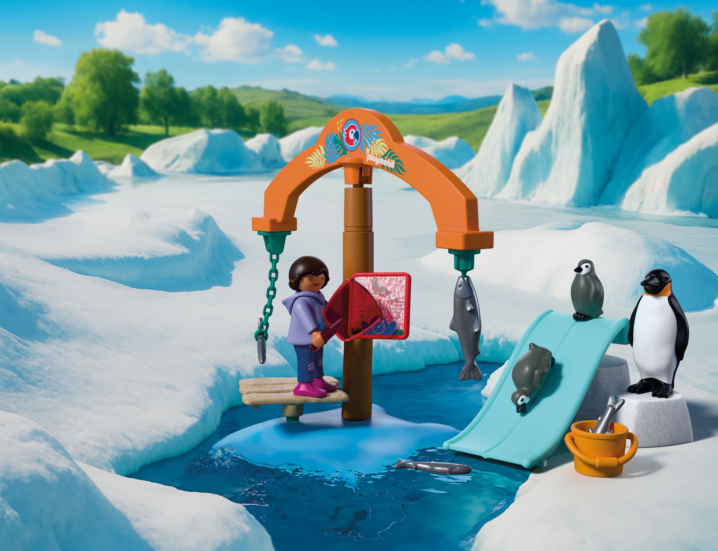 Playmobil® Konstruktions-Spielset »Zoo: Eis-Expedition (72073), Animals & Friends«