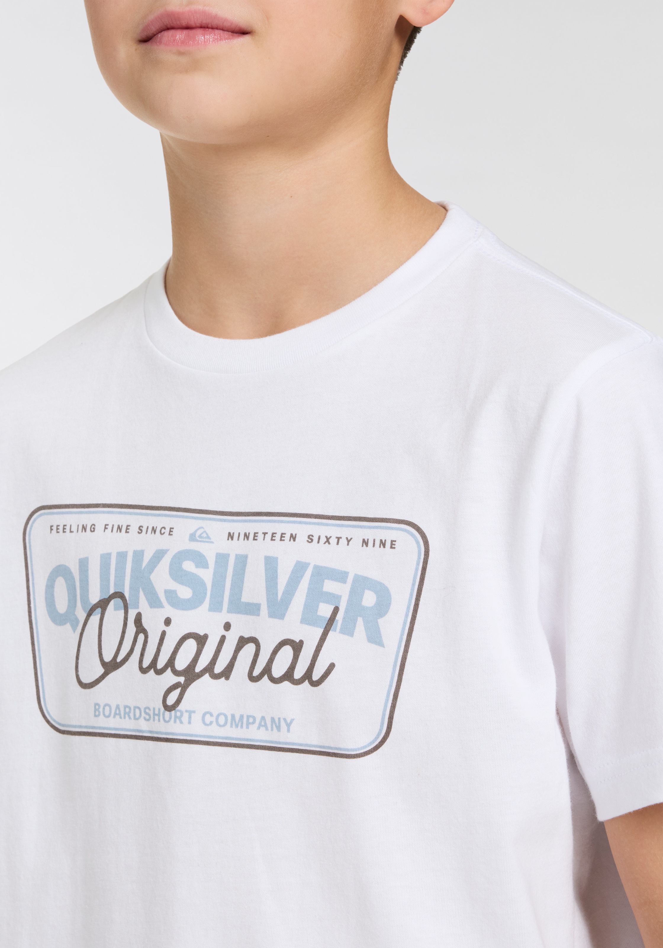 Quiksilver T-Shirt »BOWNESHORT SLEEVE SHORT SLEEVE TEE PACK YTH«, (Packung, 2 tlg., 2er-Pack)