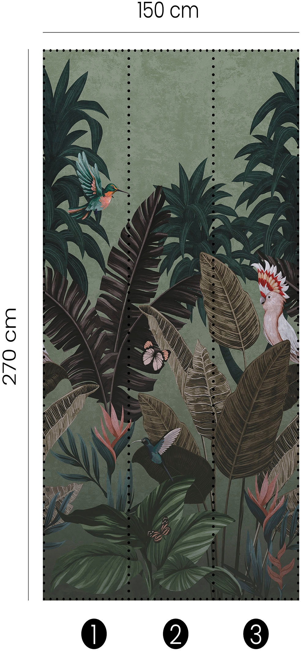 Fashion for walls Fototapete »Tropical Twilight«, floral, Phthalate frei