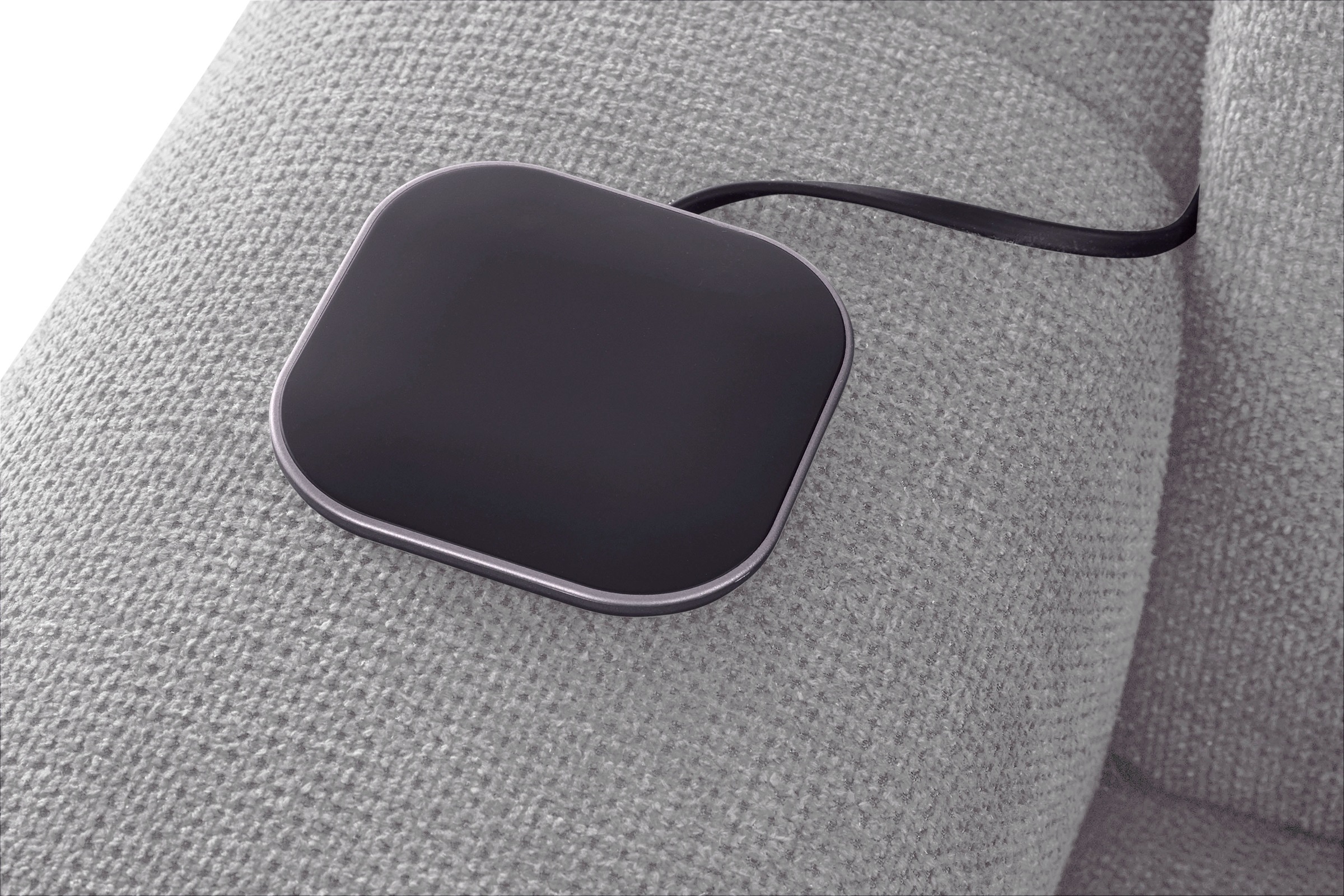 COTTA Ecksofa »Mia L-Form mit 3 Zierkissen«, wahlweise mit Bettfunktion, Bettkasten, Beleuchtung & Wireless-Charger