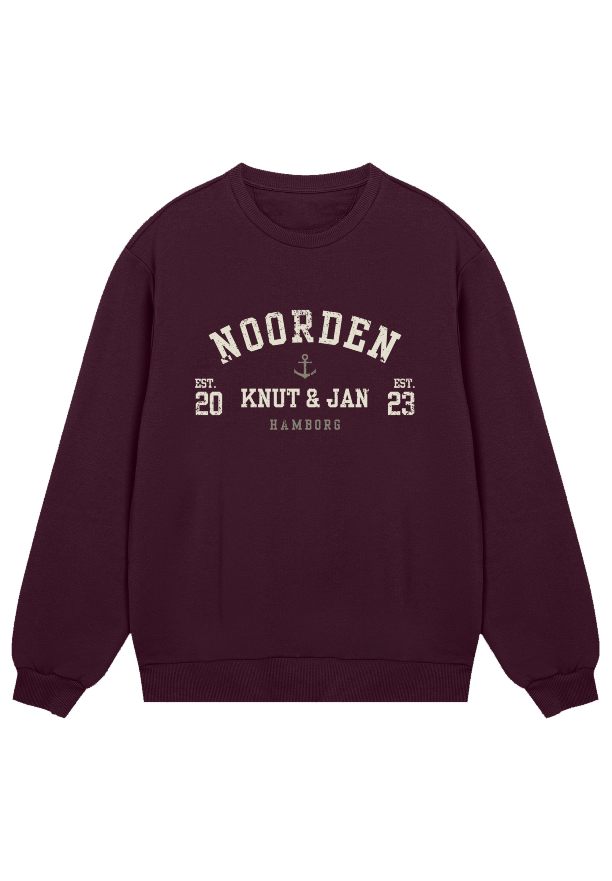 F4NT4STIC Sweatshirt "Knut & Jan Hamburg Noorden Collegiate", Premium Quali günstig online kaufen