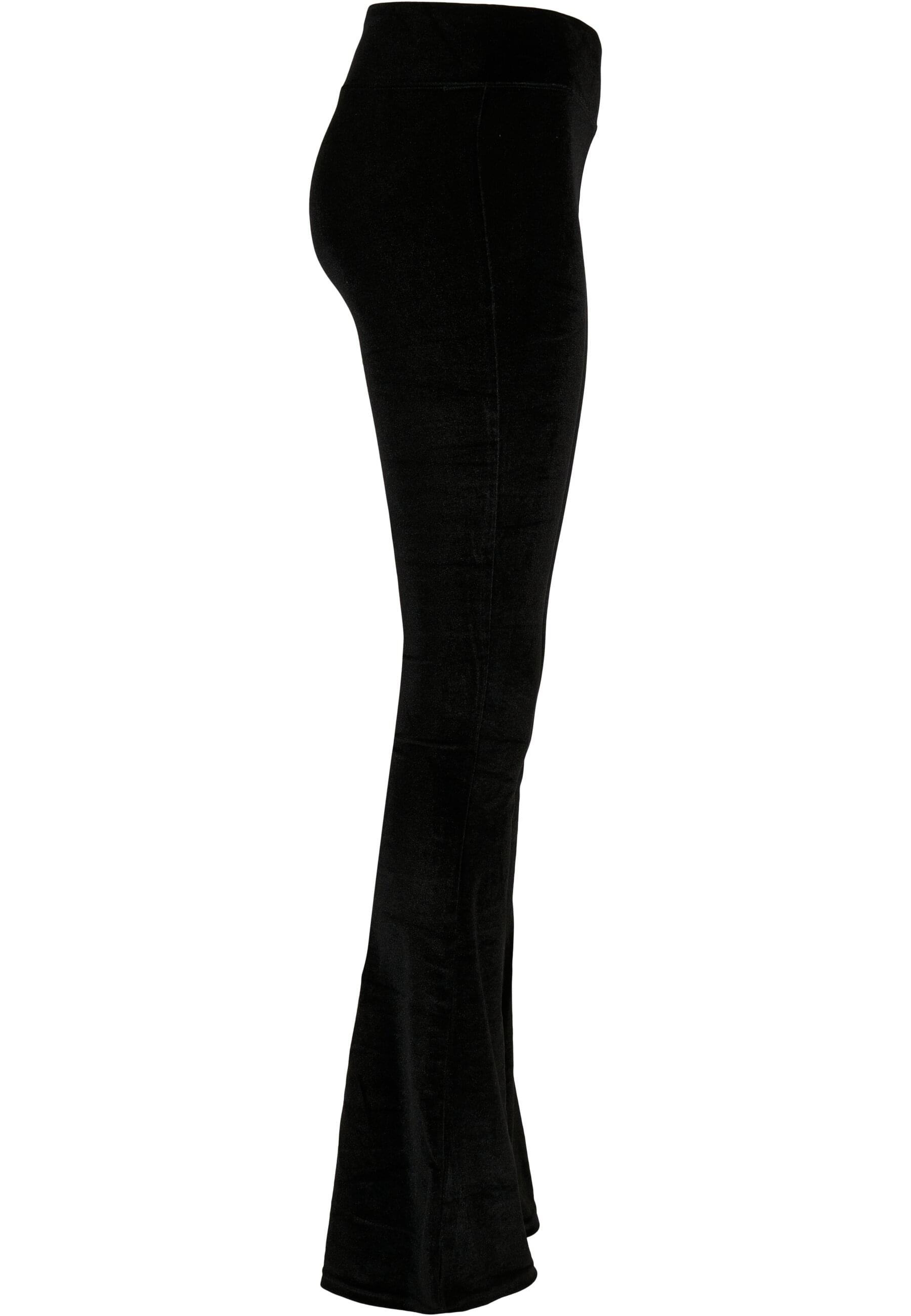 URBAN CLASSICS Leggings »Urban Classics Damen Ladies High Waist Velvet Boot Cut Leggings«, (1 tlg.)