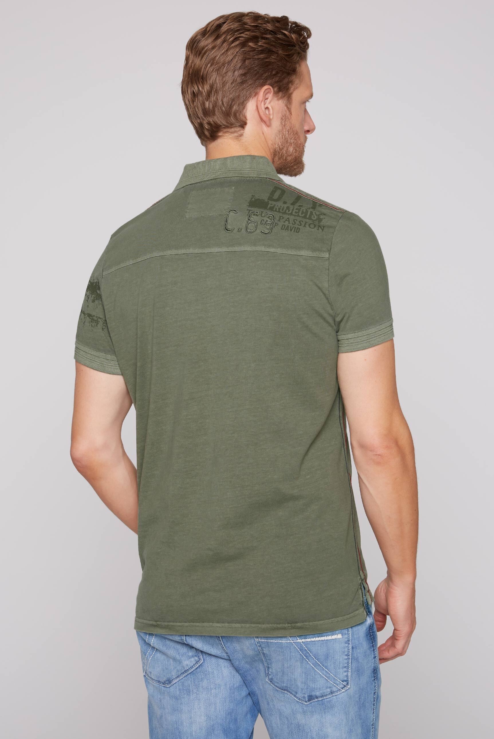 CAMP DAVID Poloshirt, mit Seitenschlitze